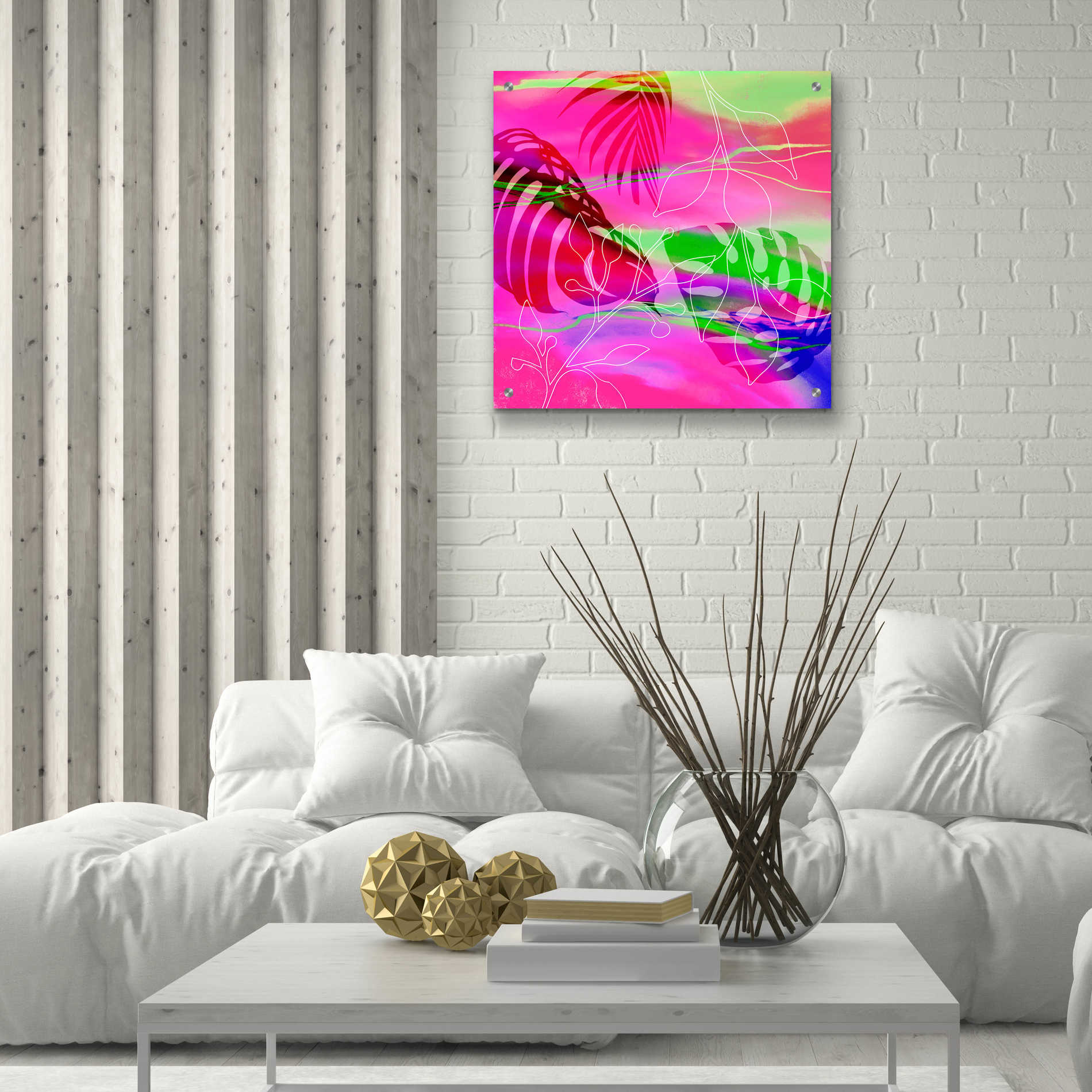 Epic Art 'Tropical Vibe' by Andrea Haase Acrylic Glass Wall Art,24x24