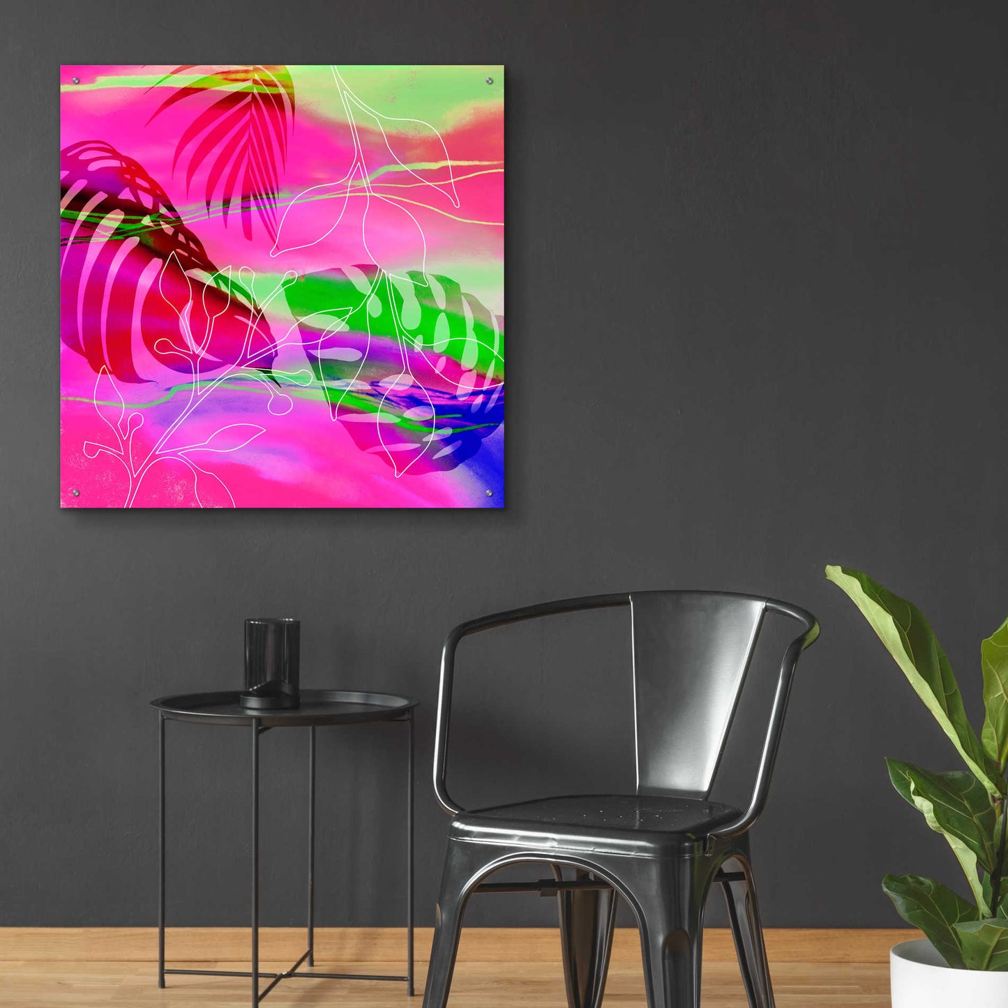 Epic Art 'Tropical Vibe' by Andrea Haase Acrylic Glass Wall Art,36x36