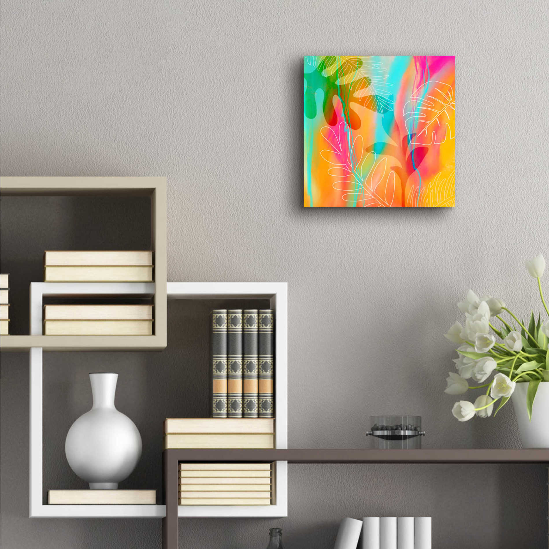 Epic Art 'Tropical Journey' by Andrea Haase Acrylic Glass Wall Art,12x12