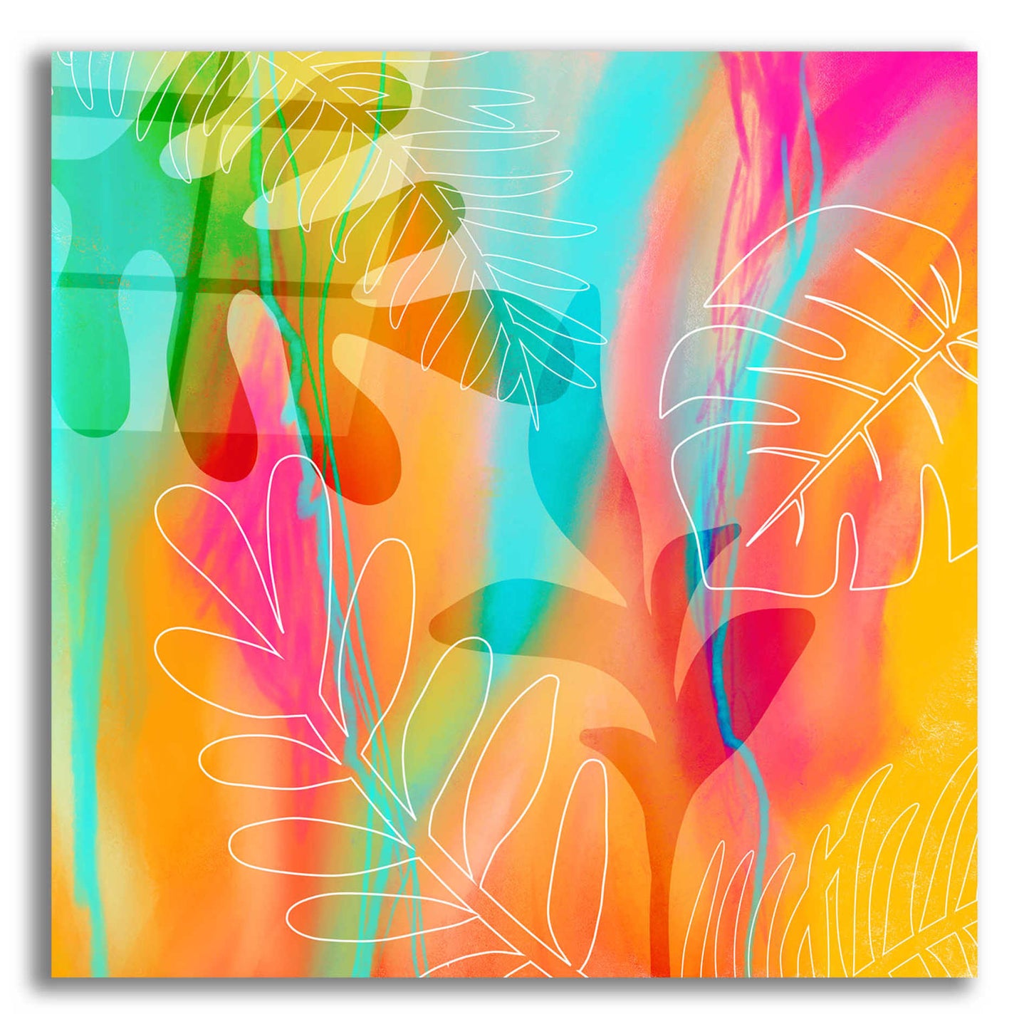 Epic Art 'Tropical Journey' by Andrea Haase Acrylic Glass Wall Art,12x12