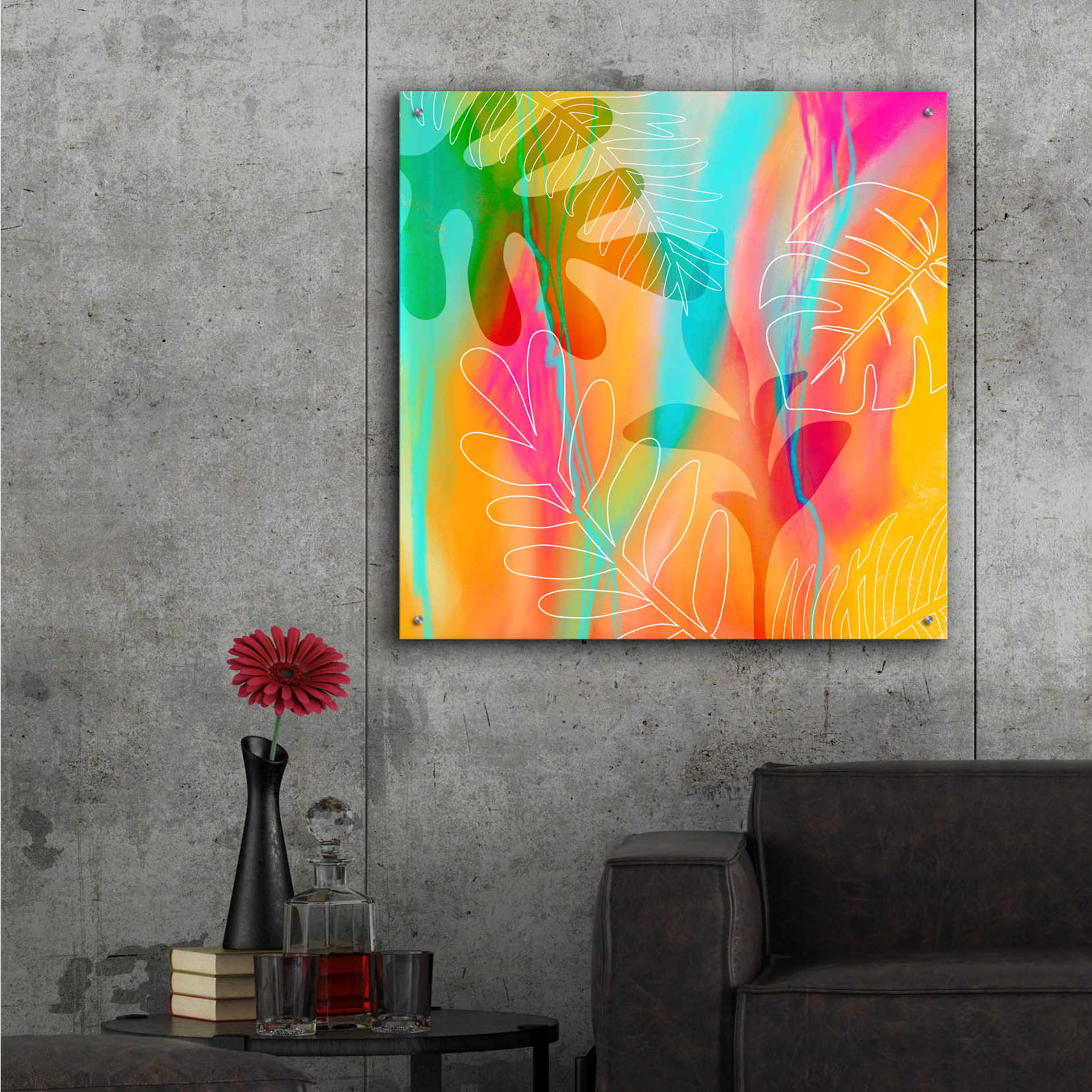 Epic Art 'Tropical Journey' by Andrea Haase Acrylic Glass Wall Art,36x36