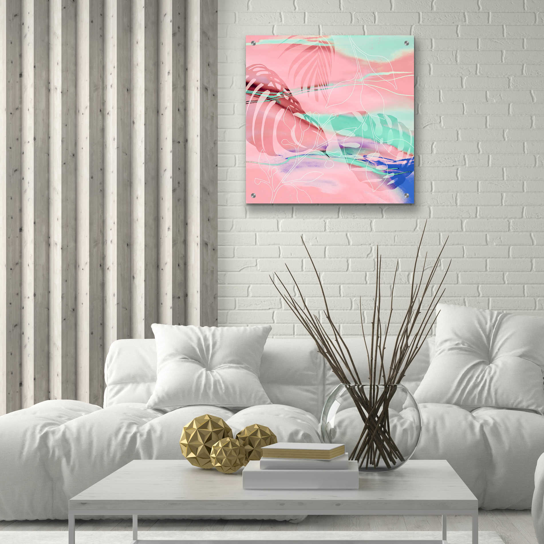 Epic Art 'Tropical Romance' by Andrea Haase Acrylic Glass Wall Art,24x24