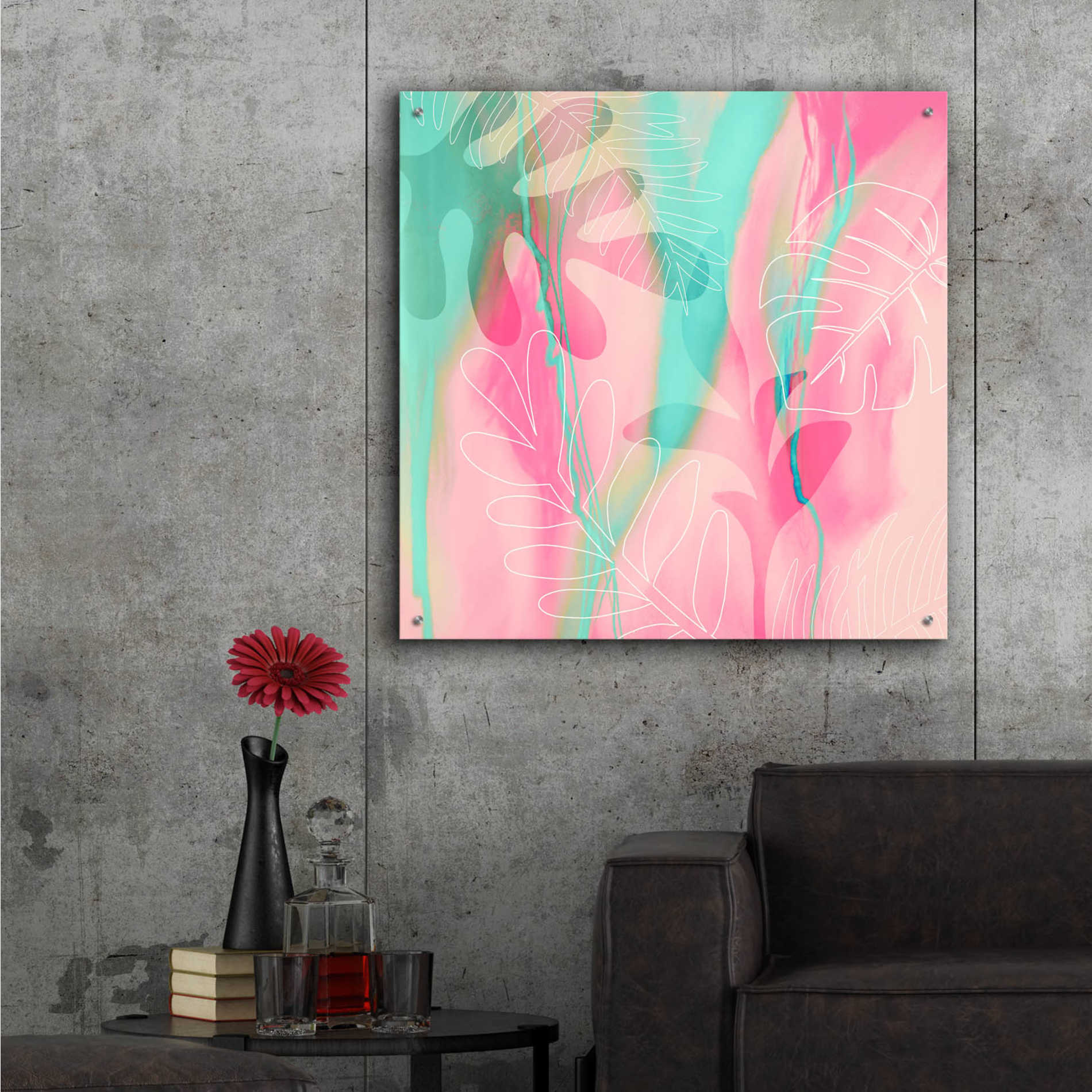 Epic Art 'Tropical Dream' by Andrea Haase Acrylic Glass Wall Art,36x36