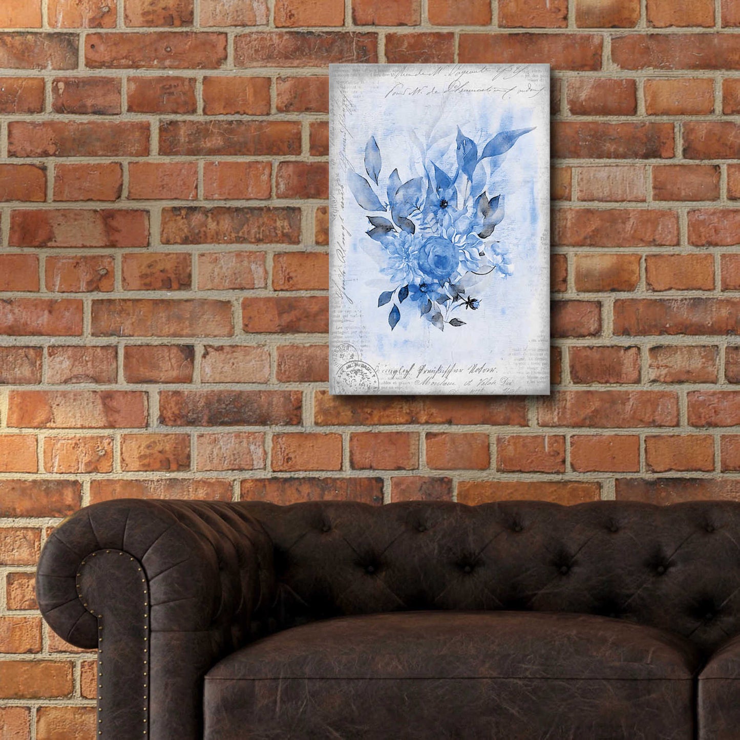 Epic Art 'Blue Flower Dream' by Andrea Haase Acrylic Glass Wall Art,16x24