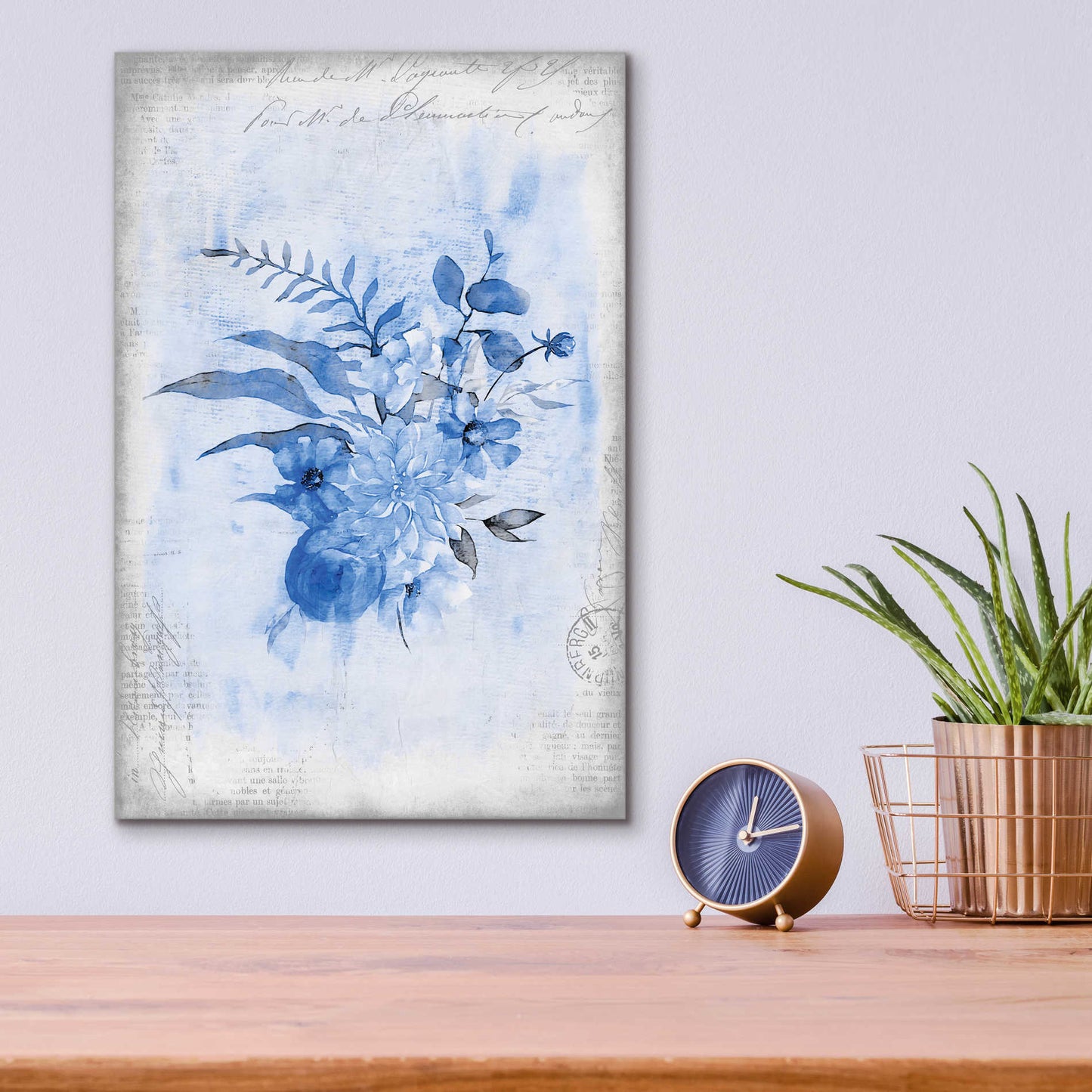 Epic Art 'Blue Summer' by Andrea Haase Acrylic Glass Wall Art,12x16