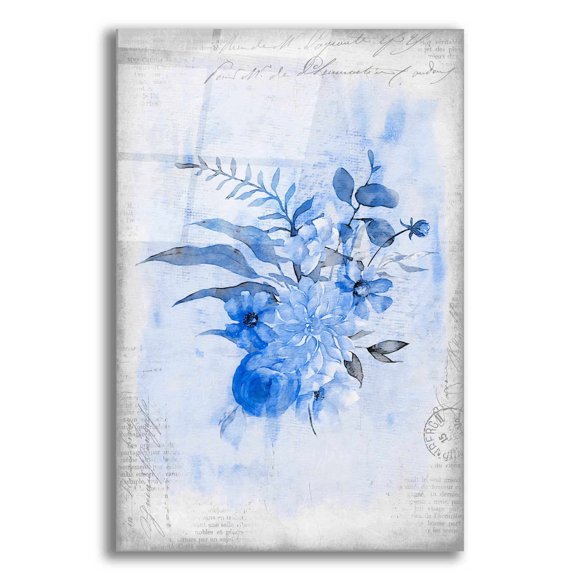 Epic Art 'Blue Summer' by Andrea Haase Acrylic Glass Wall Art,12x16