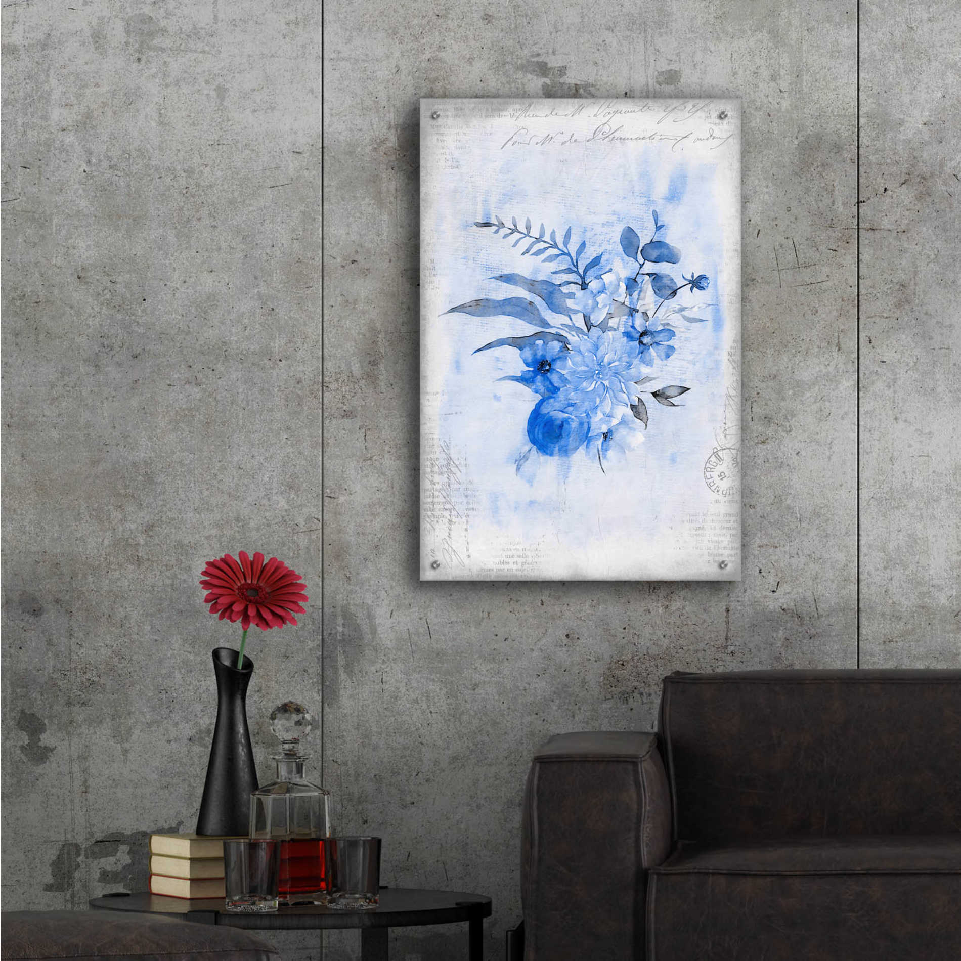 Epic Art 'Blue Summer' by Andrea Haase Acrylic Glass Wall Art,24x36