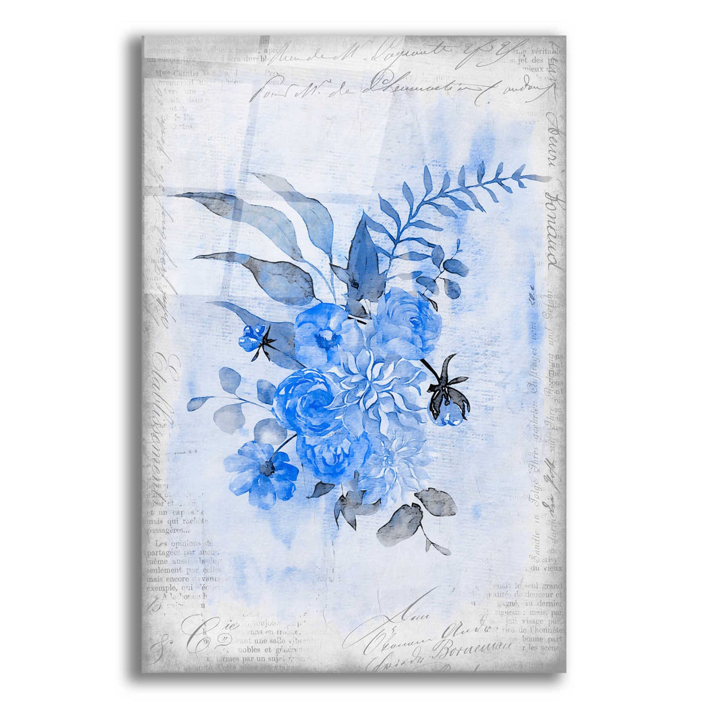 Epic Art 'Blue Spring' by Andrea Haase Acrylic Glass Wall Art,12x16