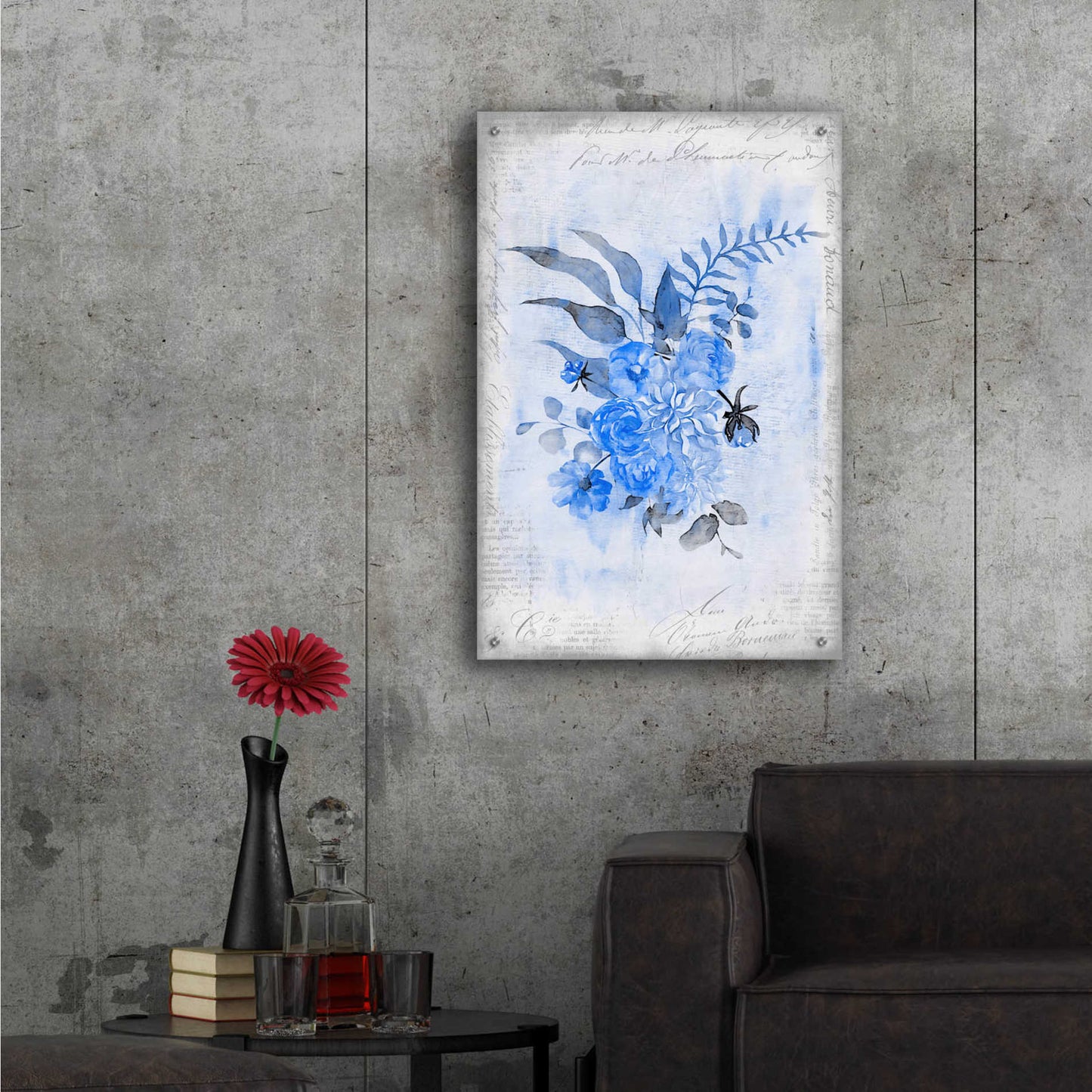 Epic Art 'Blue Spring' by Andrea Haase Acrylic Glass Wall Art,24x36