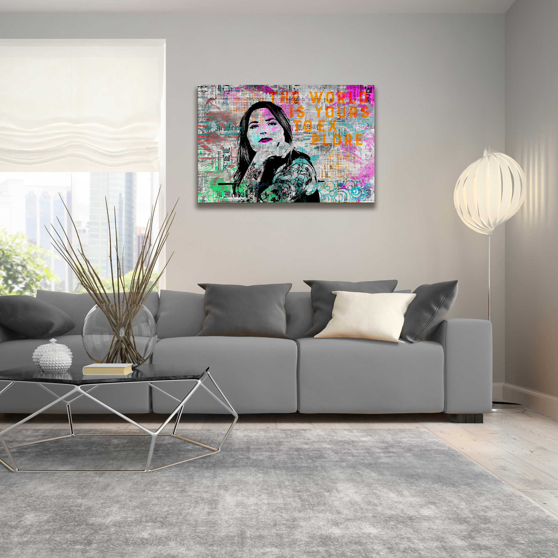 Epic Art 'Urban Living' by Andrea Haase Acrylic Glass Wall Art,36x24