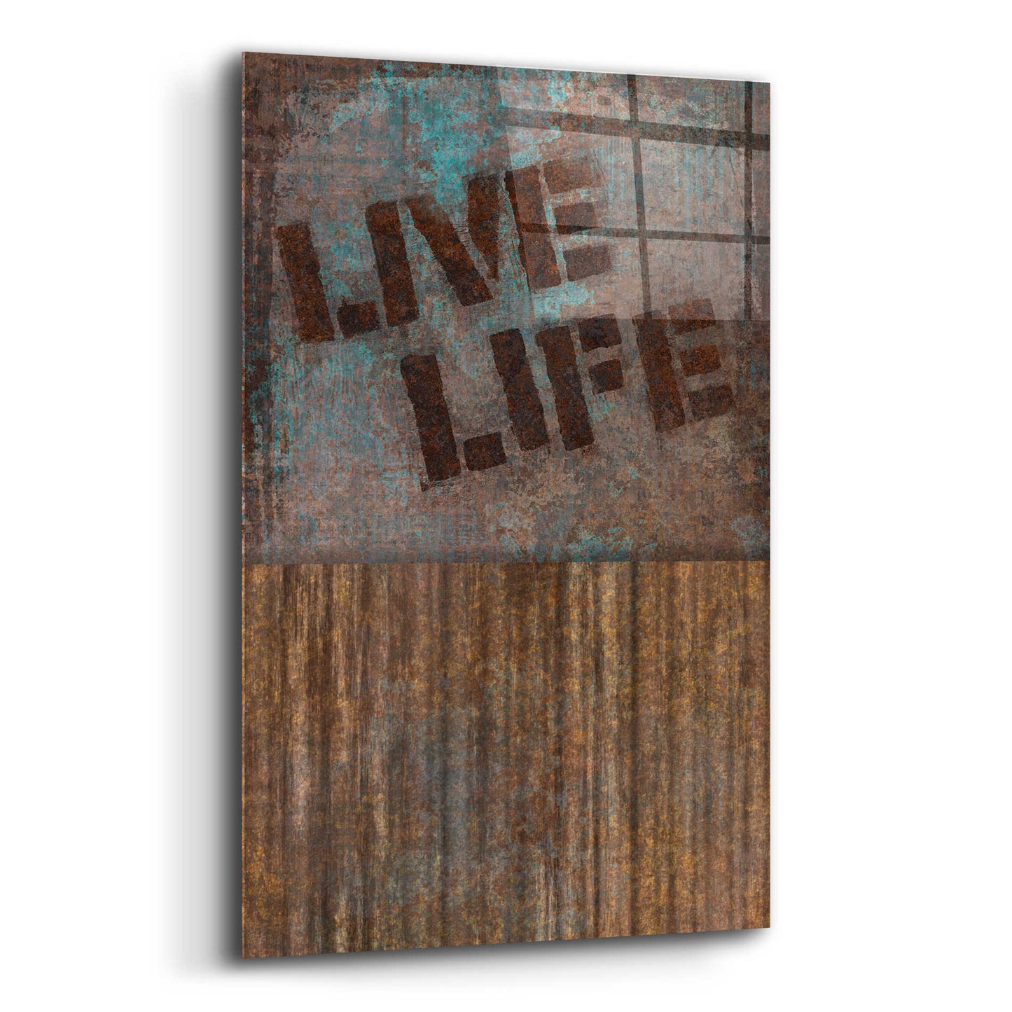 Epic Art 'Live Life' by Andrea Haase Acrylic Glass Wall Art,12x16