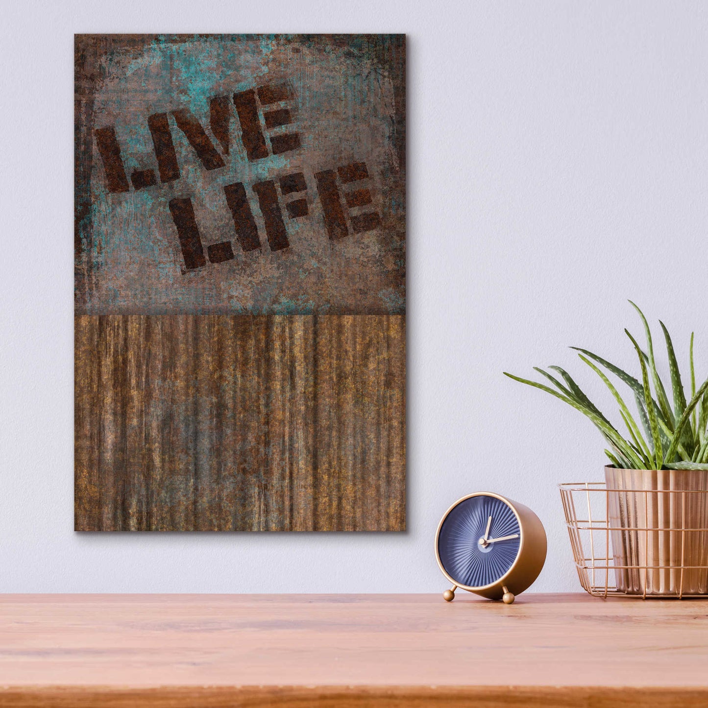 Epic Art 'Live Life' by Andrea Haase Acrylic Glass Wall Art,12x16