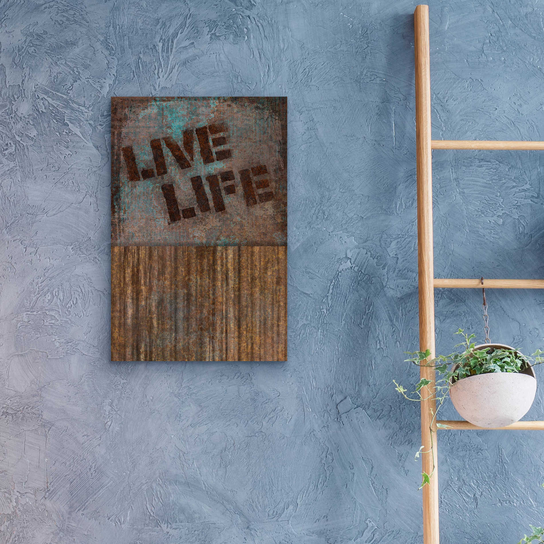 Epic Art 'Live Life' by Andrea Haase Acrylic Glass Wall Art,16x24