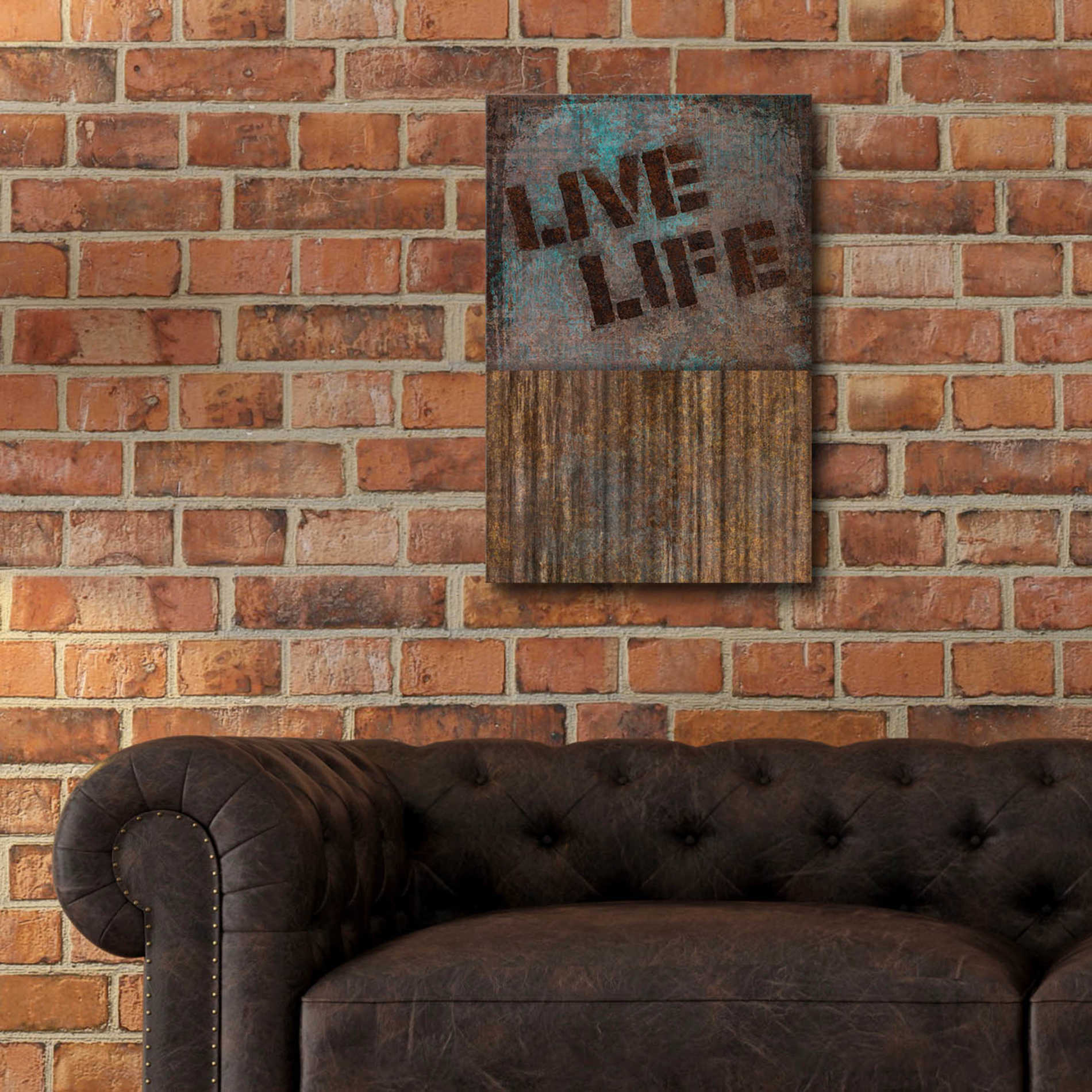 Epic Art 'Live Life' by Andrea Haase Acrylic Glass Wall Art,16x24