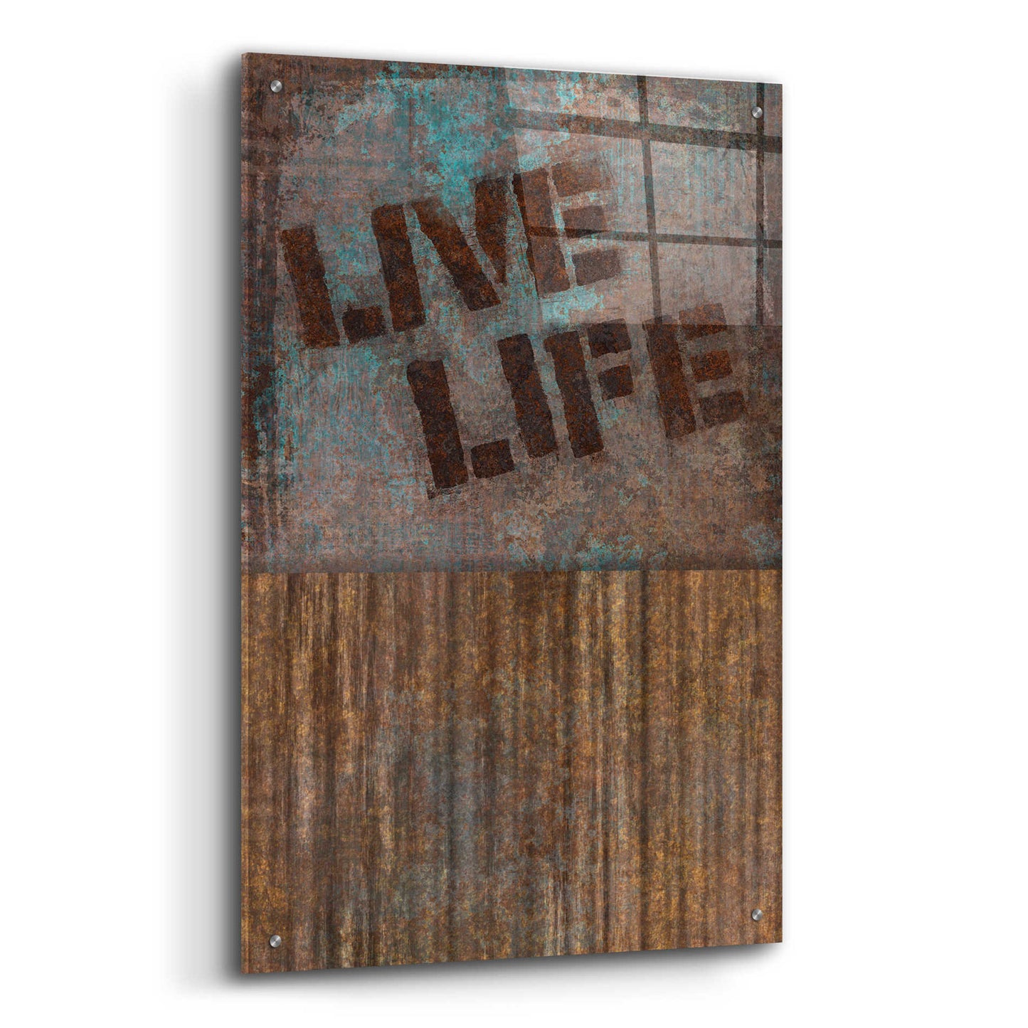 Epic Art 'Live Life' by Andrea Haase Acrylic Glass Wall Art,24x36