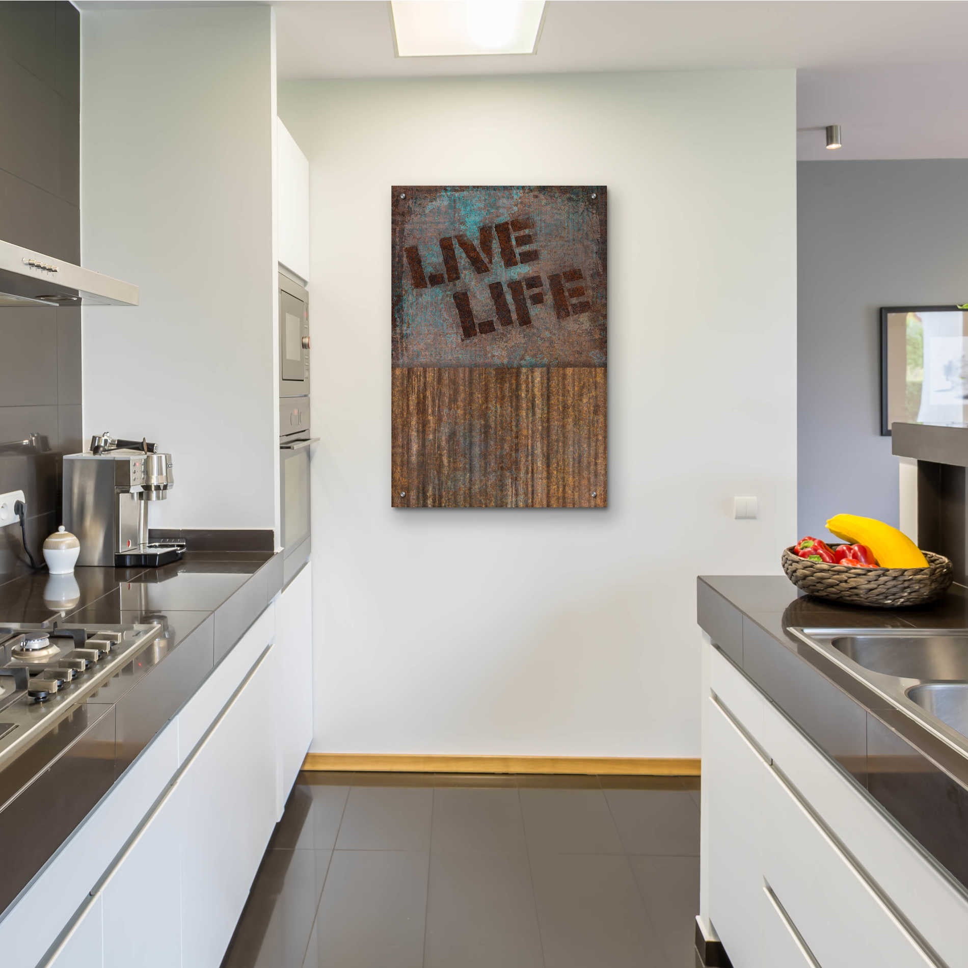 Epic Art 'Live Life' by Andrea Haase Acrylic Glass Wall Art,24x36