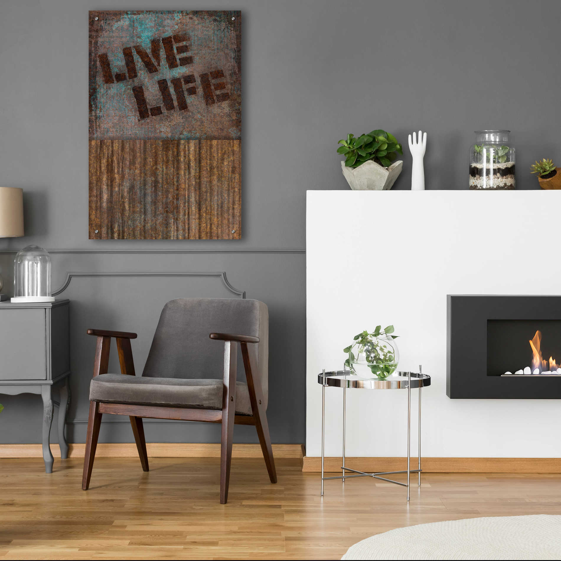 Epic Art 'Live Life' by Andrea Haase Acrylic Glass Wall Art,24x36