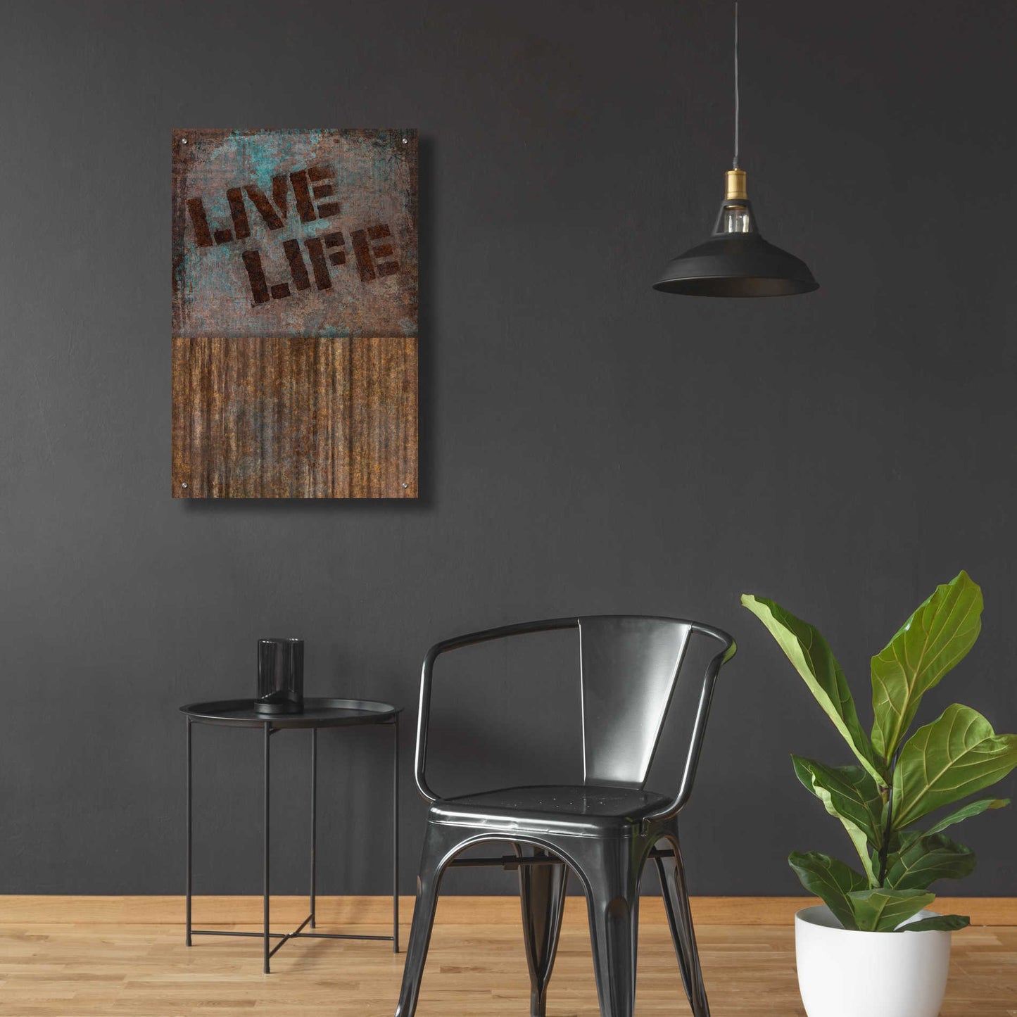 Epic Art 'Live Life' by Andrea Haase Acrylic Glass Wall Art,24x36