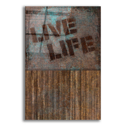 Epic Art 'Live Life' by Andrea Haase Acrylic Glass Wall Art