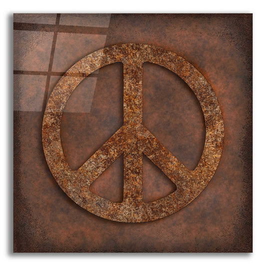 Epic Art 'Rusted Peace ' by Andrea Haase Acrylic Glass Wall Art