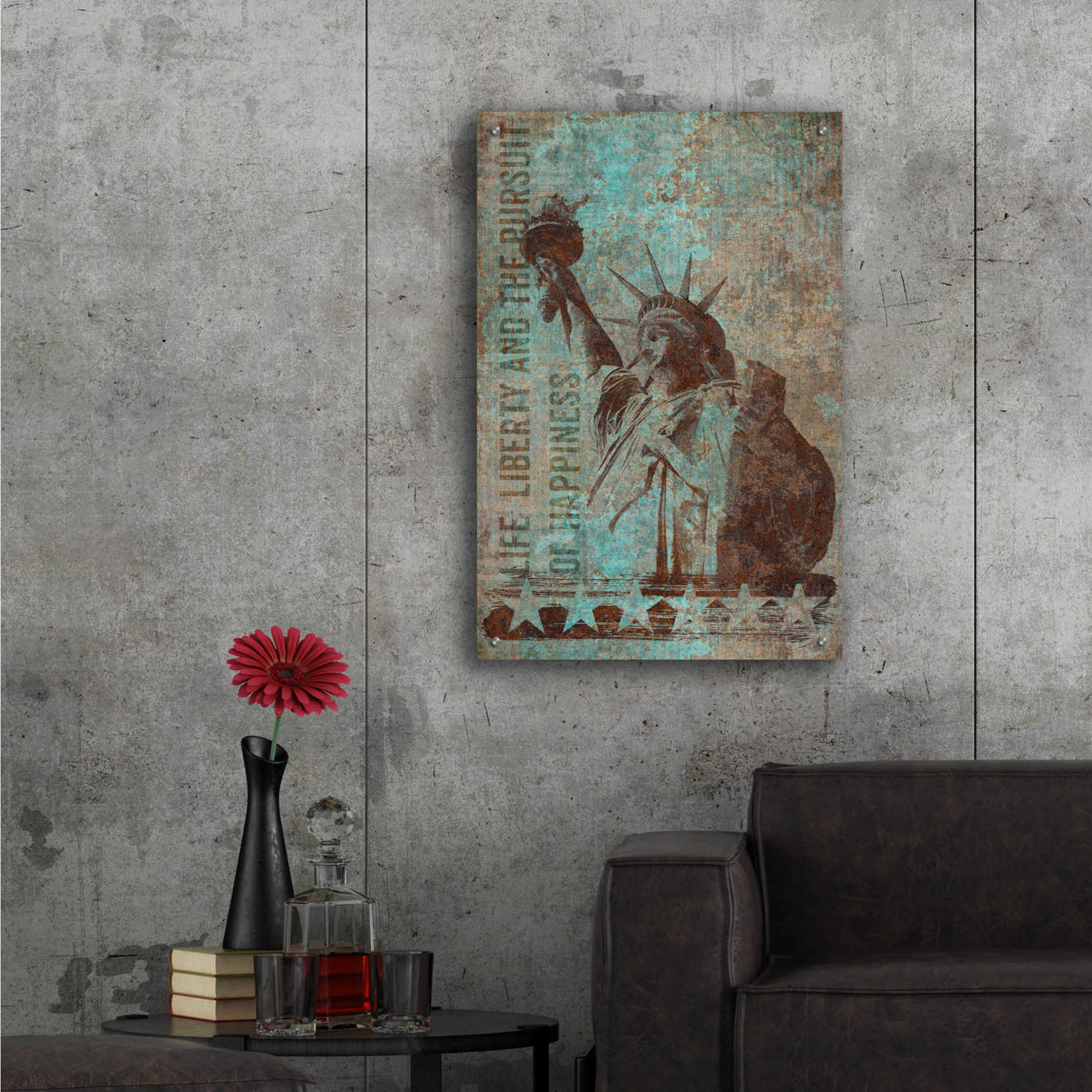 Epic Art 'Rusty Lady' by Andrea Haase Acrylic Glass Wall Art,24x36