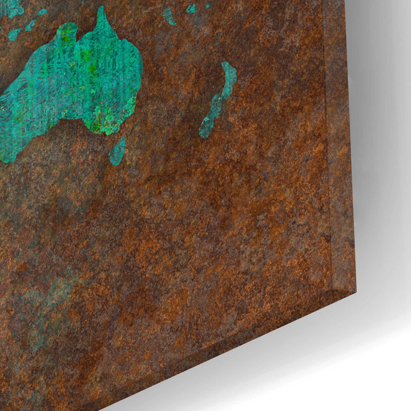 Epic Art 'Rusted World' by Andrea Haase Acrylic Glass Wall Art,16x12