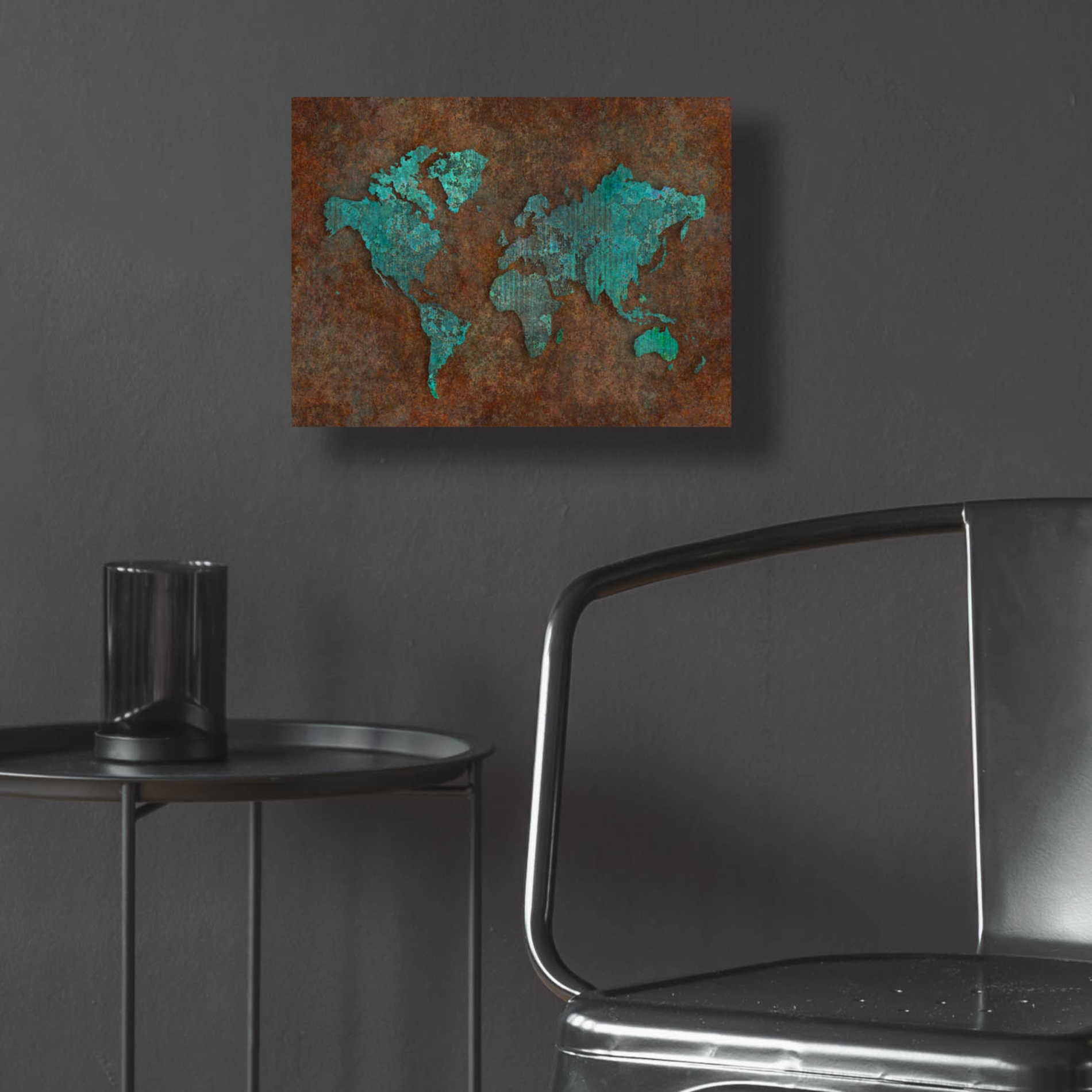 Epic Art 'Rusted World' by Andrea Haase Acrylic Glass Wall Art,16x12