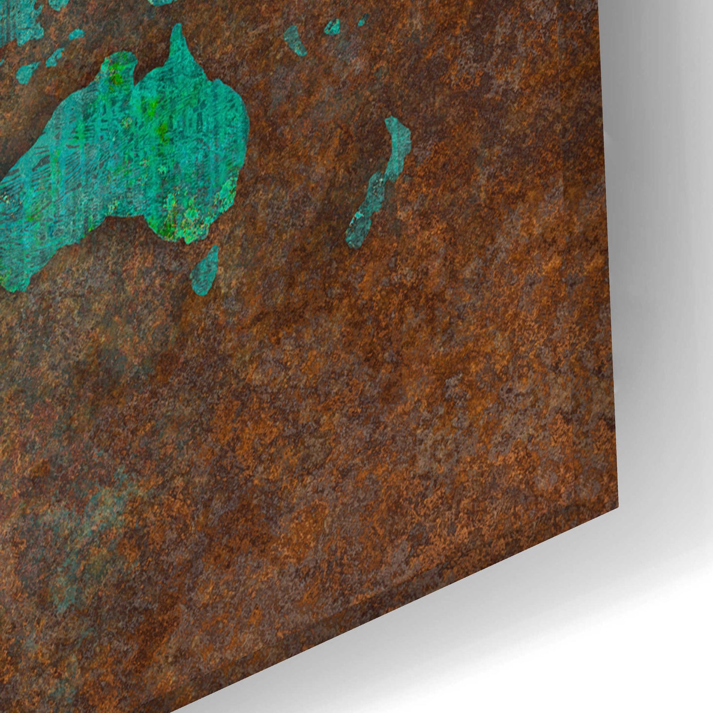 Epic Art 'Rusted World' by Andrea Haase Acrylic Glass Wall Art,24x16