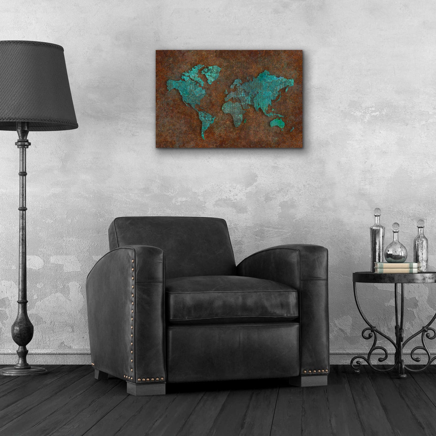 Epic Art 'Rusted World' by Andrea Haase Acrylic Glass Wall Art,24x16