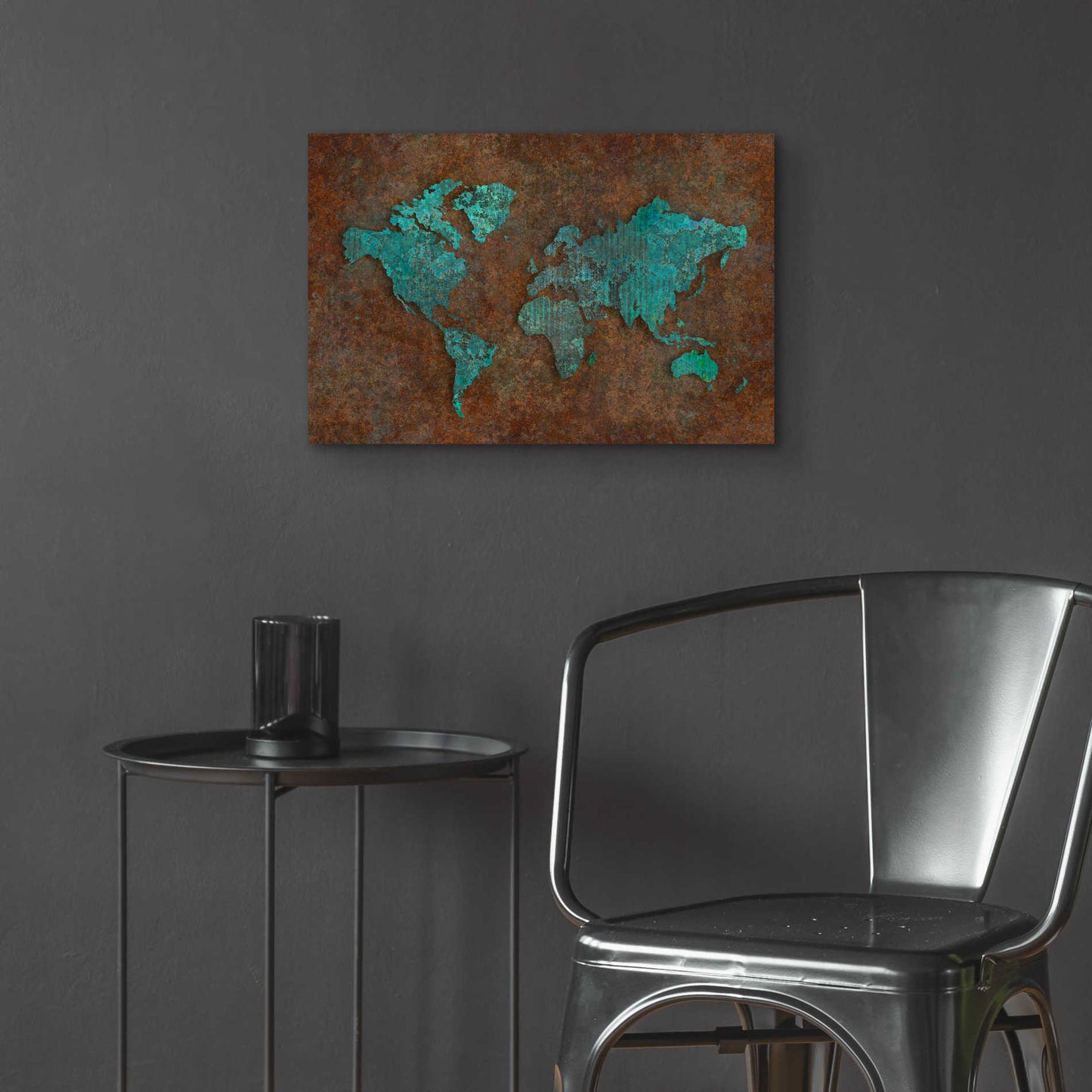 Epic Art 'Rusted World' by Andrea Haase Acrylic Glass Wall Art,24x16