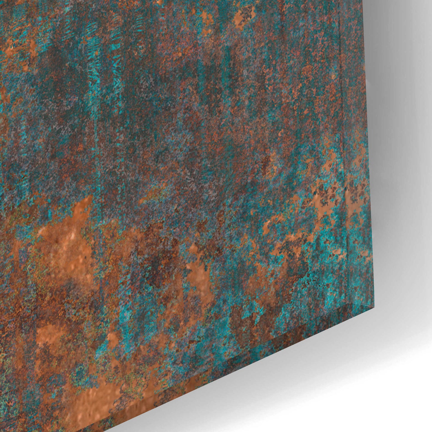 Epic Art 'Moon Symbiosis Of Rust And Copper' by Andrea Haase Acrylic Glass Wall Art,12x16