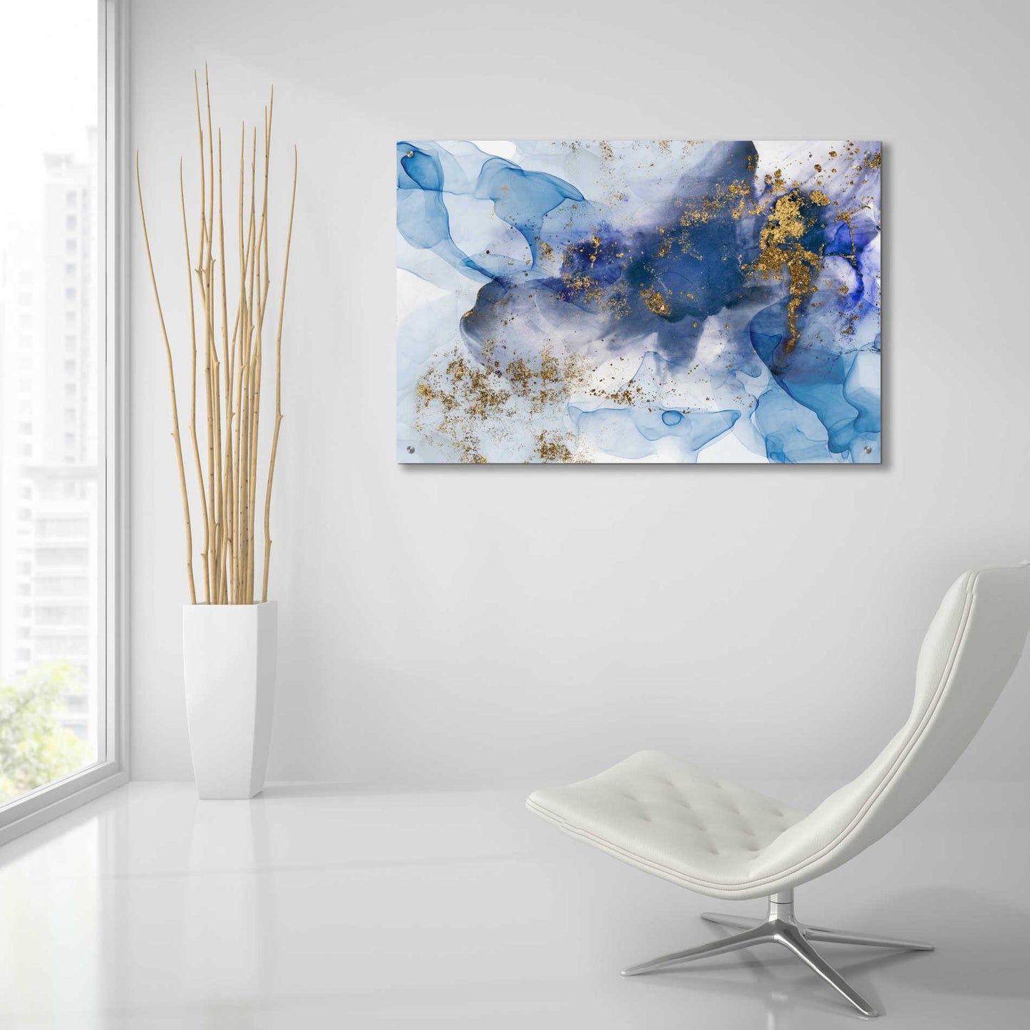 Epic Art 'Alcohol Ink Fantasy Vi' by Andrea Haase Acrylic Glass Wall Art,36x24