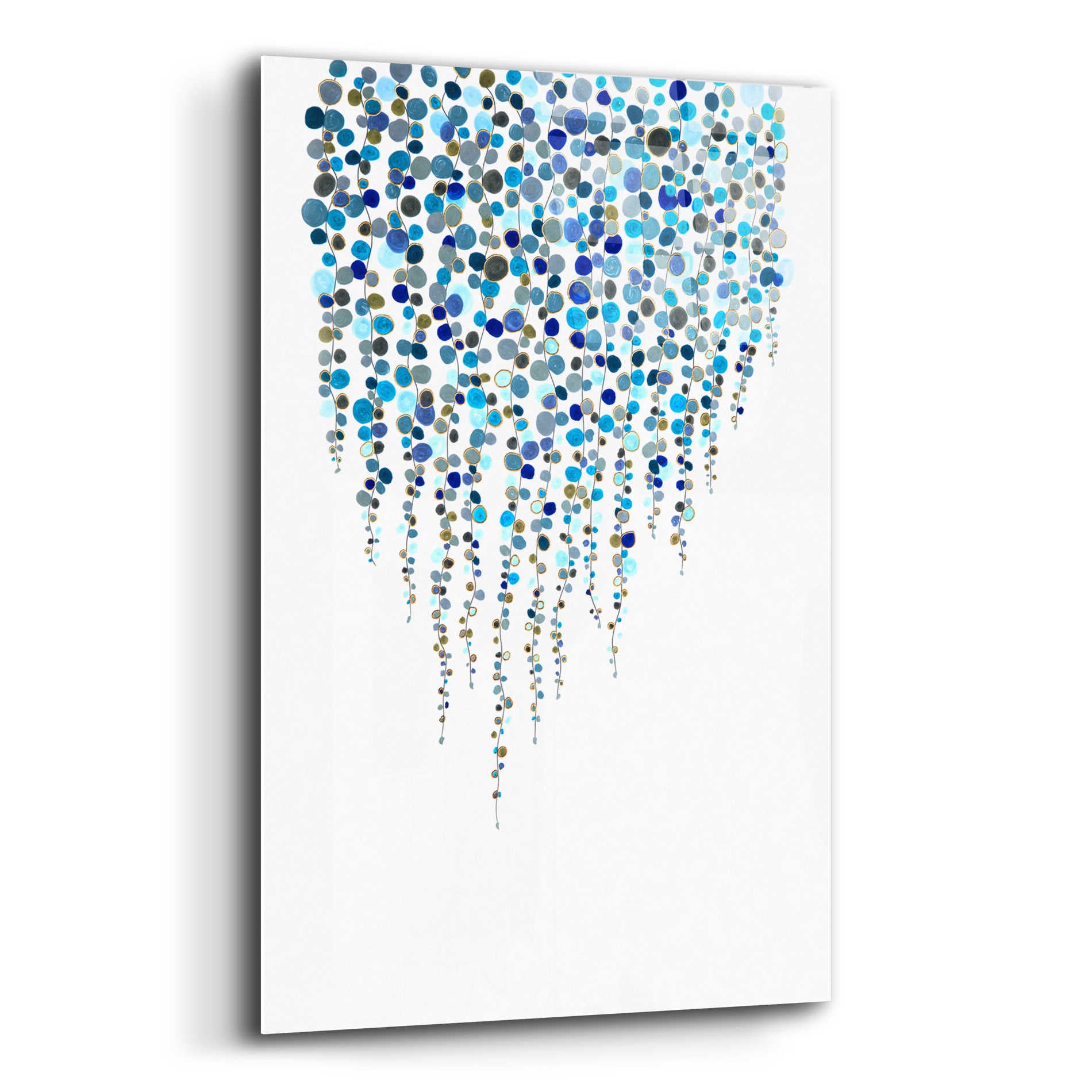 Epic Art 'Fancy Dots Blue' by Andrea Haase Acrylic Glass Wall Art,16x24