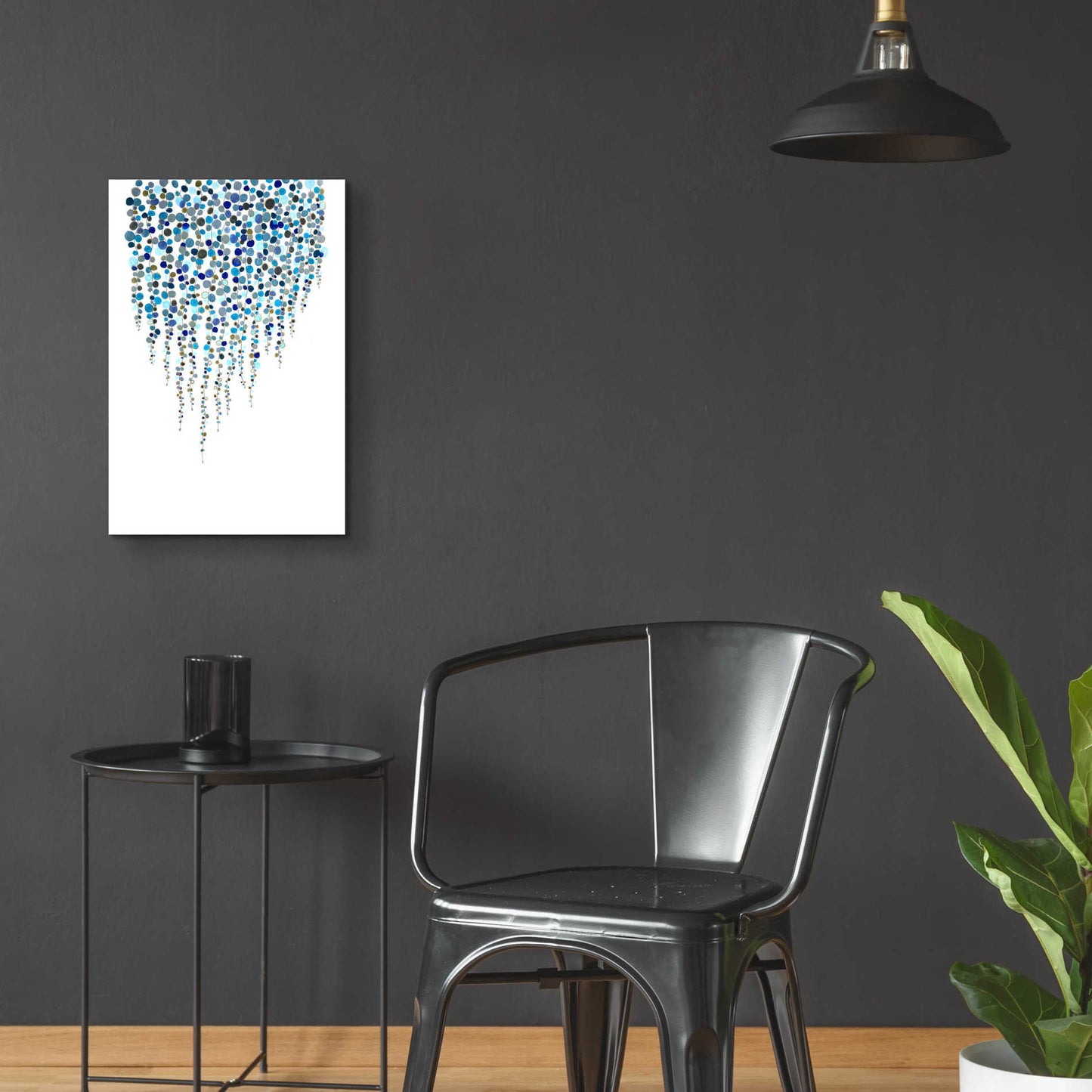 Epic Art 'Fancy Dots Blue' by Andrea Haase Acrylic Glass Wall Art,16x24