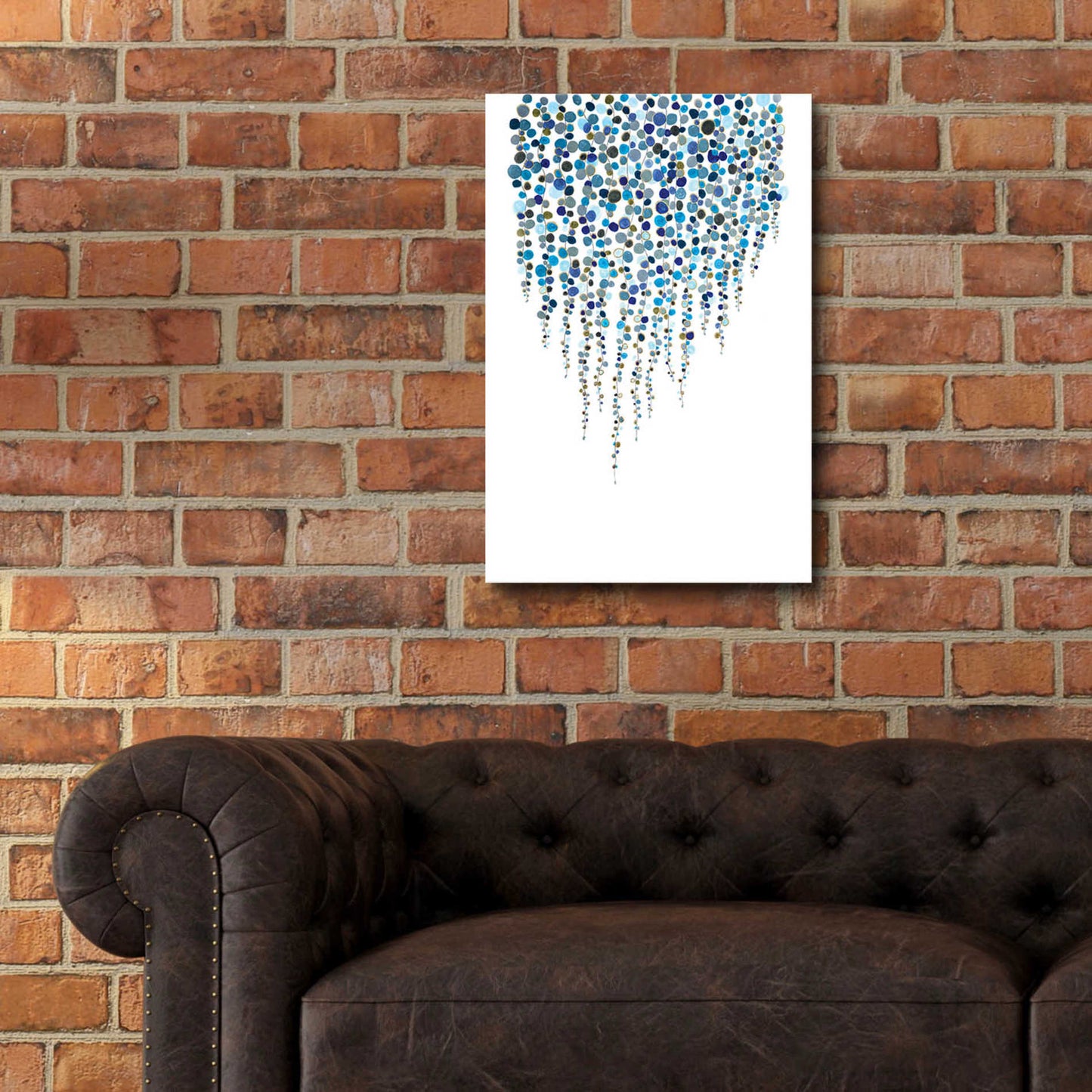 Epic Art 'Fancy Dots Blue' by Andrea Haase Acrylic Glass Wall Art,16x24