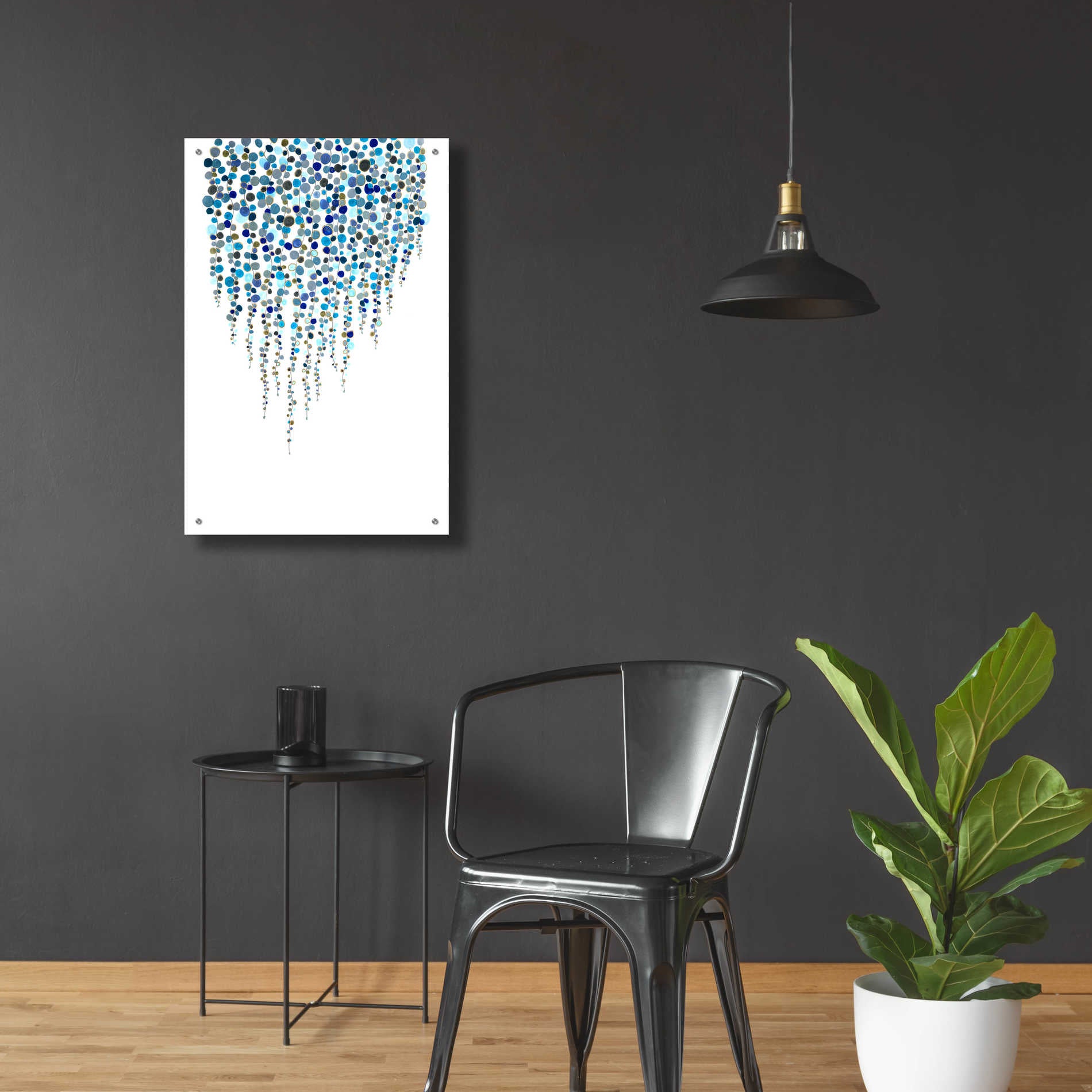 Epic Art 'Fancy Dots Blue' by Andrea Haase Acrylic Glass Wall Art,24x36