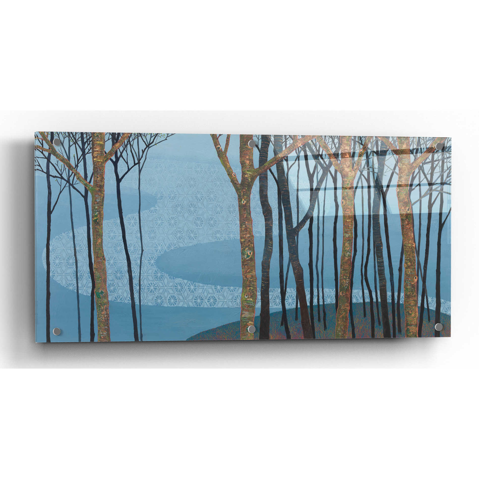 Epic Art 'Katonah II' by Katherine Lovell, Acrylic Glass Wall Art,24x12