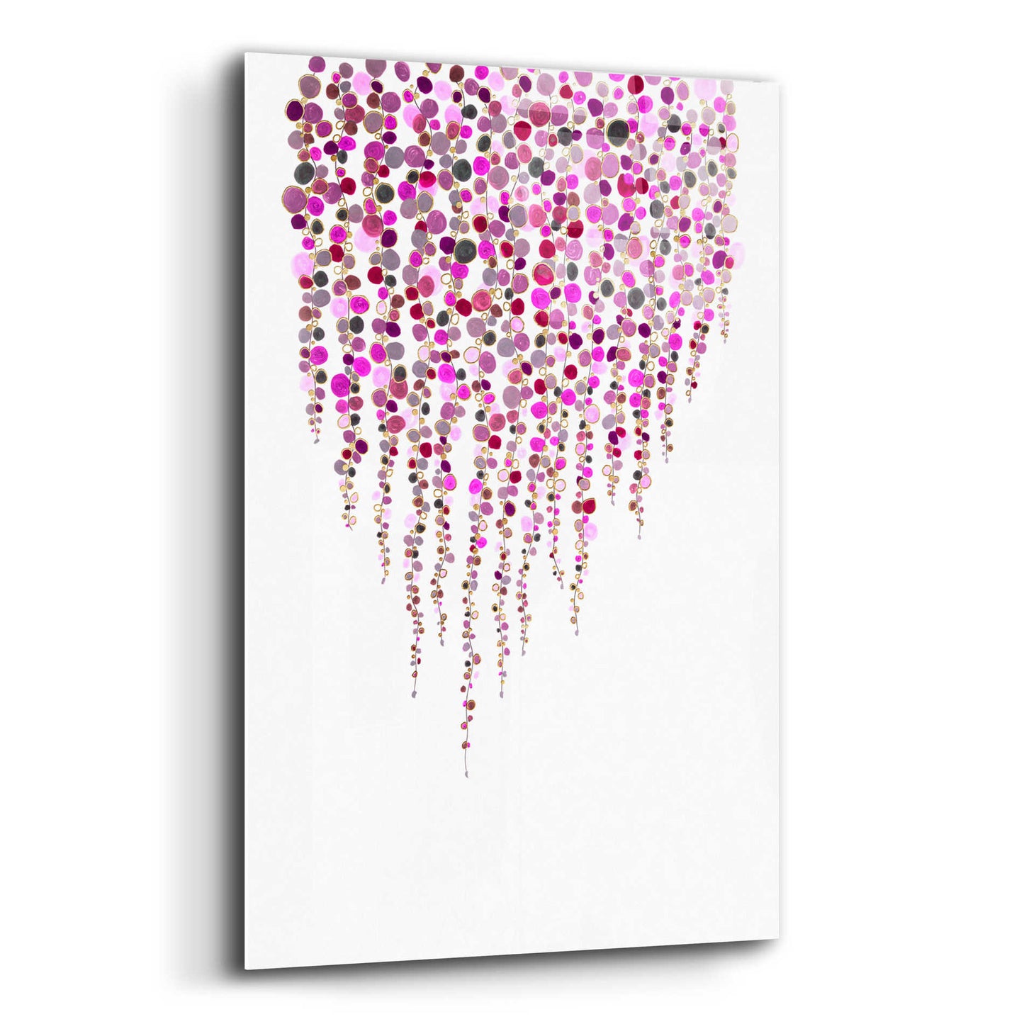 Epic Art 'Fancy Dots Pink' by Andrea Haase Acrylic Glass Wall Art,16x24