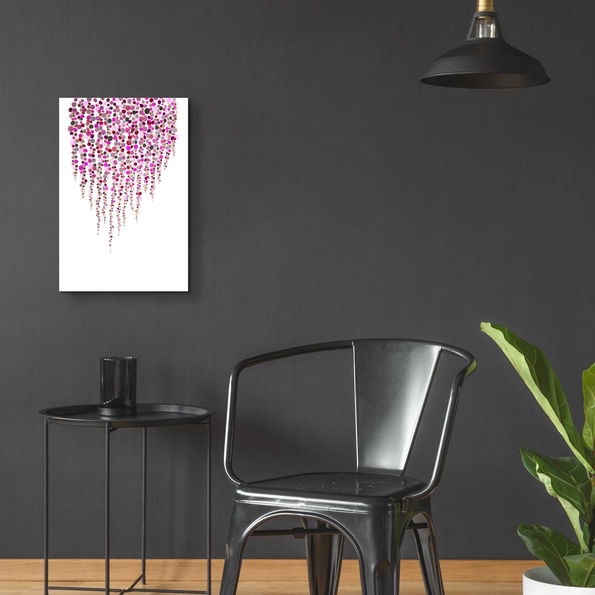 Epic Art 'Fancy Dots Pink' by Andrea Haase Acrylic Glass Wall Art,16x24