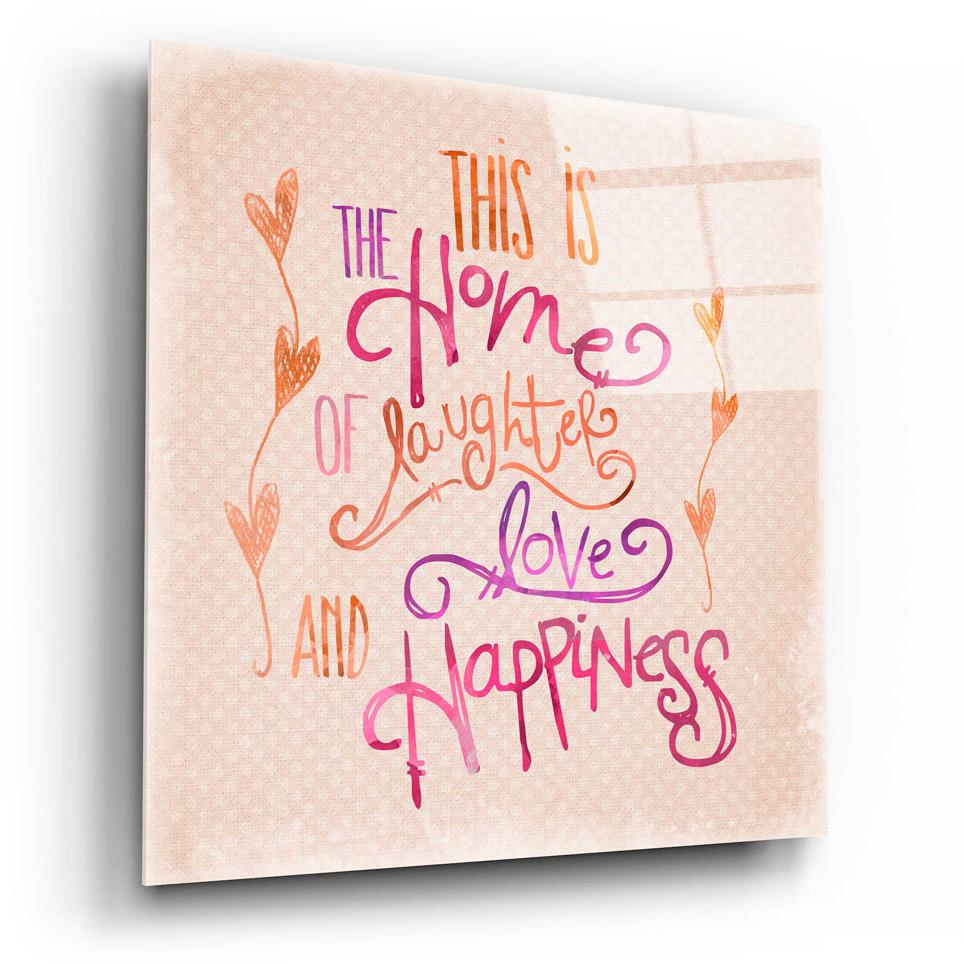 Epic Art 'Home Of Happiness' by Andrea Haase Acrylic Glass Wall Art,12x12