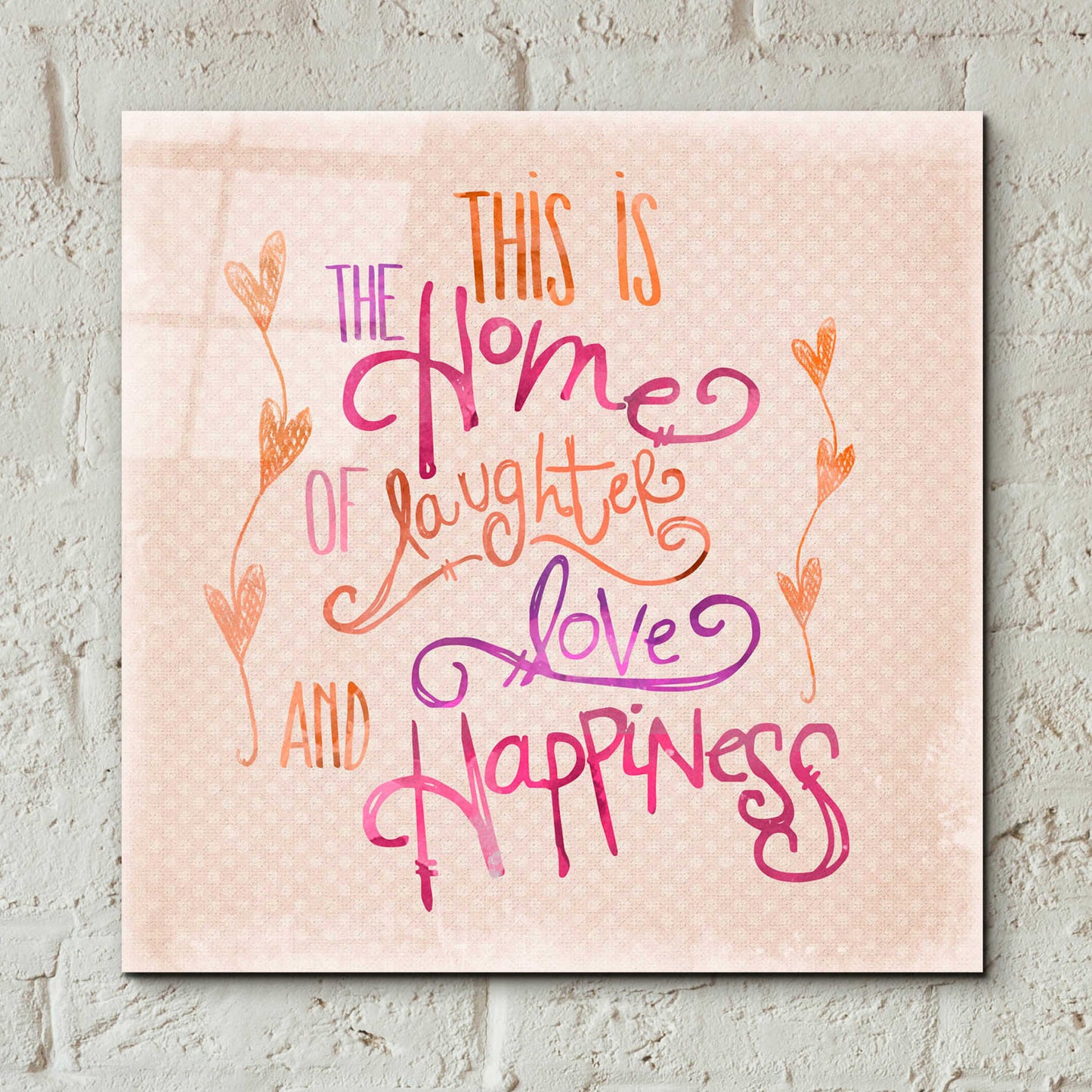 Epic Art 'Home Of Happiness' by Andrea Haase Acrylic Glass Wall Art,12x12