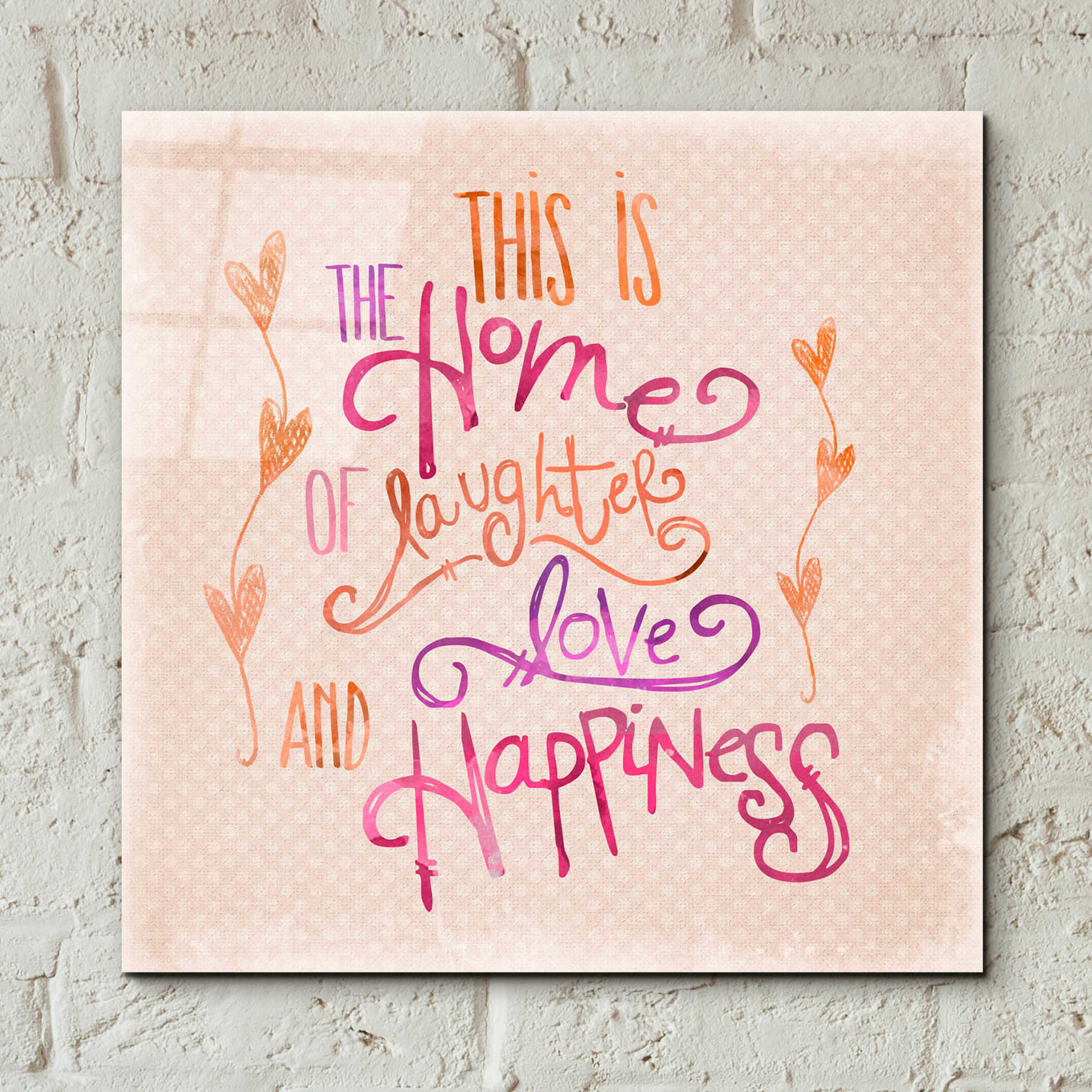 Epic Art 'Home Of Happiness' by Andrea Haase Acrylic Glass Wall Art,12x12