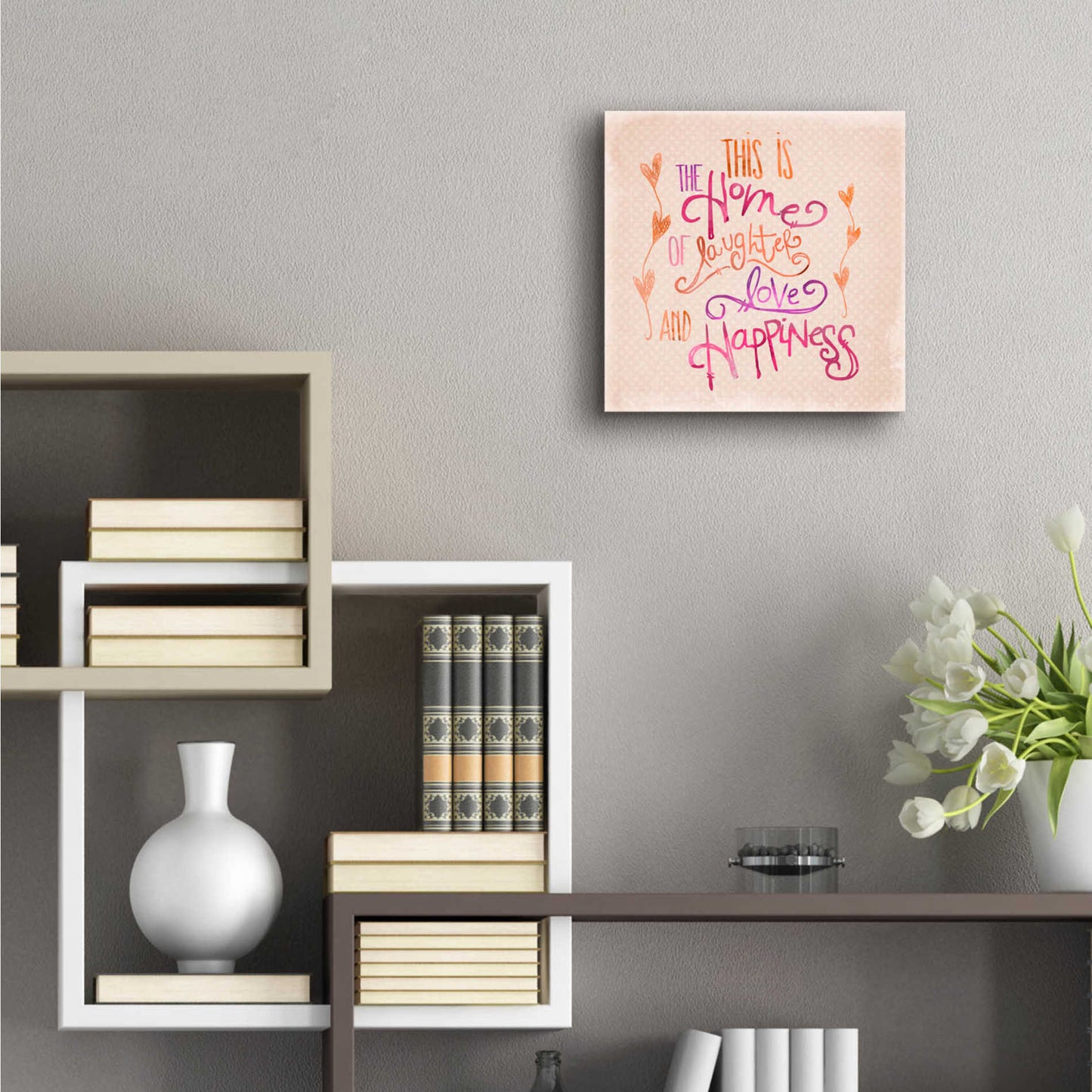 Epic Art 'Home Of Happiness' by Andrea Haase Acrylic Glass Wall Art,12x12