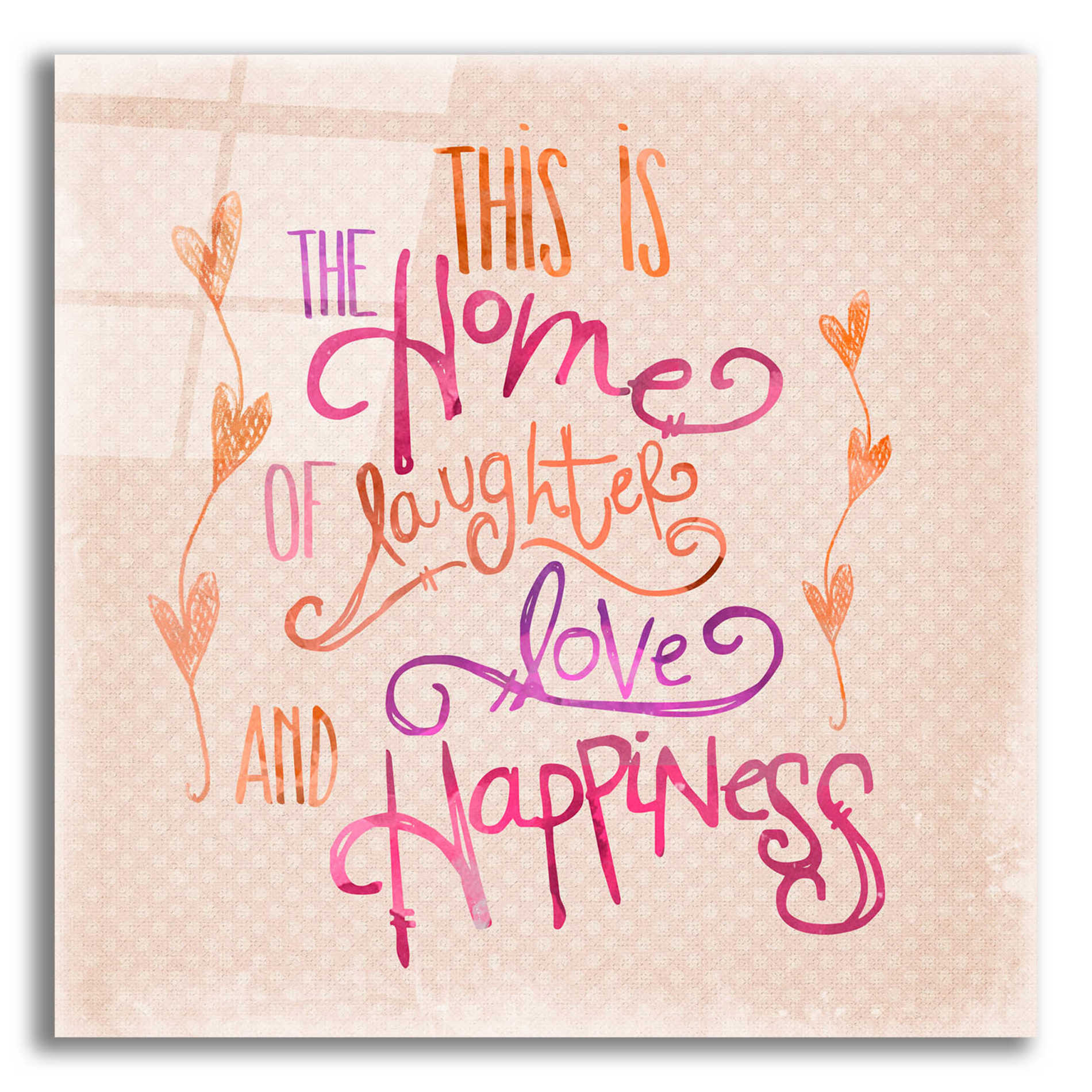 Epic Art 'Home Of Happiness' by Andrea Haase Acrylic Glass Wall Art,12x12