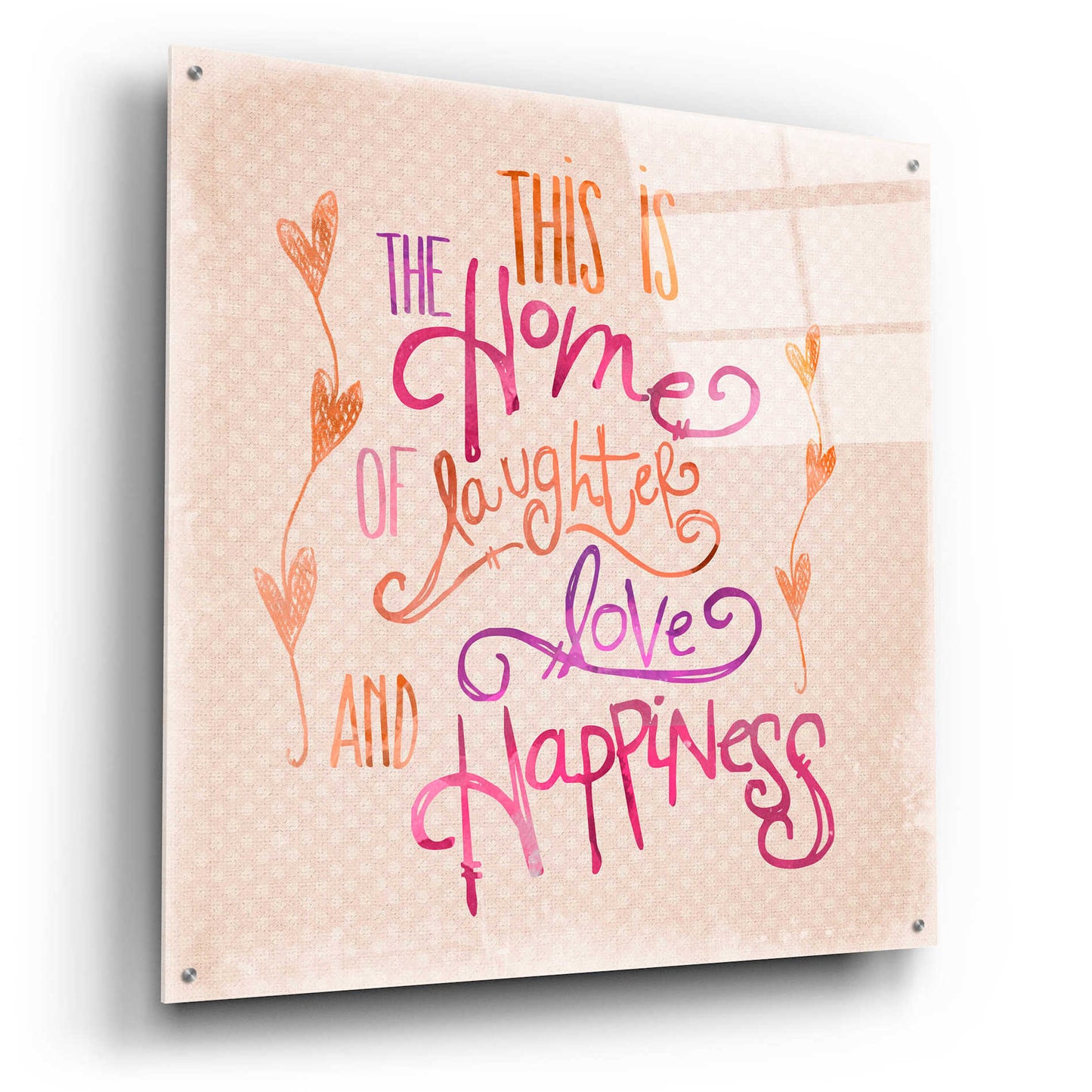 Epic Art 'Home Of Happiness' by Andrea Haase Acrylic Glass Wall Art,36x36