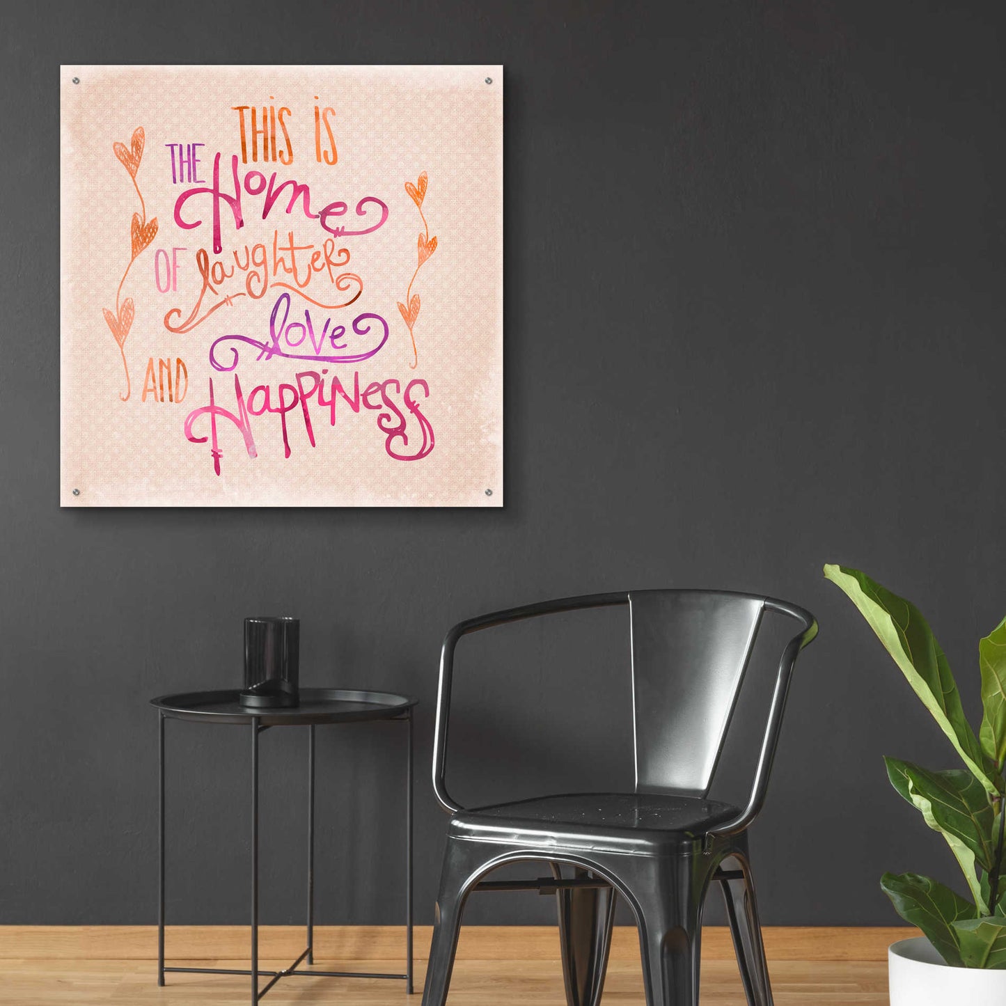 Epic Art 'Home Of Happiness' by Andrea Haase Acrylic Glass Wall Art,36x36