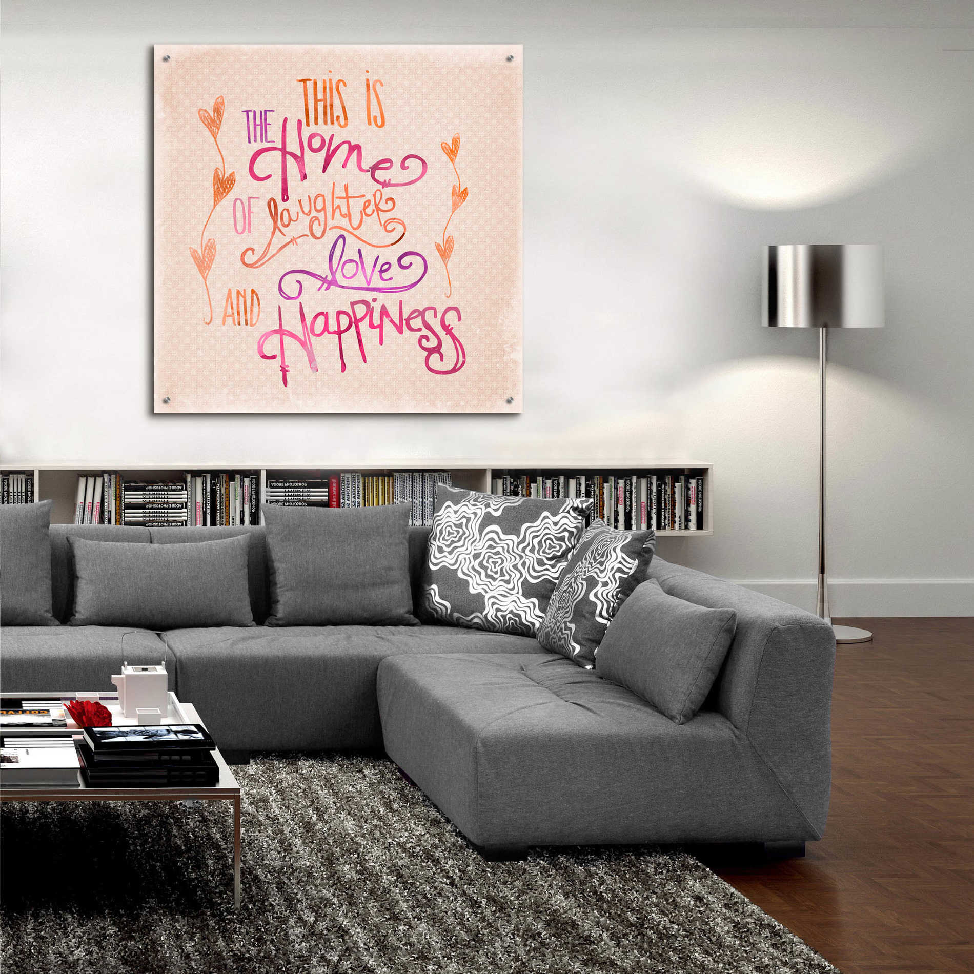 Epic Art 'Home Of Happiness' by Andrea Haase Acrylic Glass Wall Art,36x36