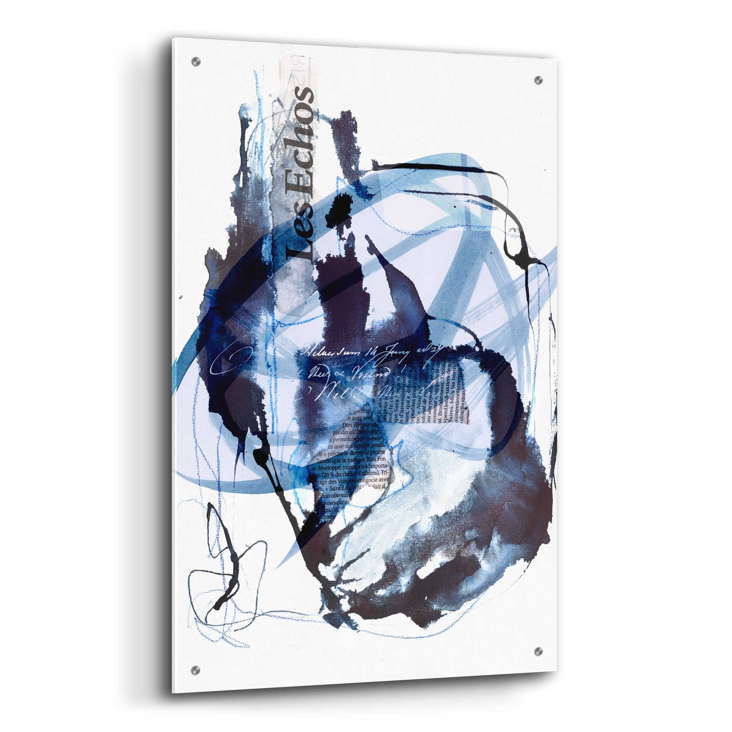 Epic Art 'Story Of Passion Blue' by Andrea Haase Acrylic Glass Wall Art,24x36