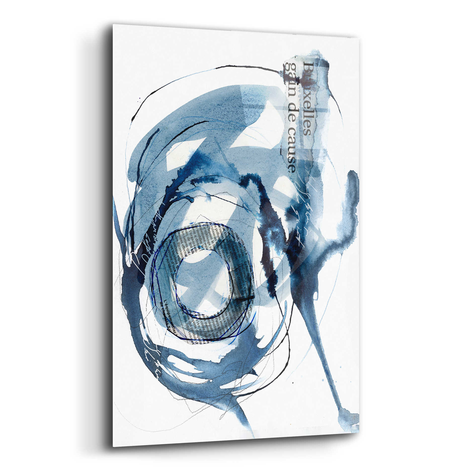 Epic Art 'Story Of Hope Blue' by Andrea Haase Acrylic Glass Wall Art,12x16