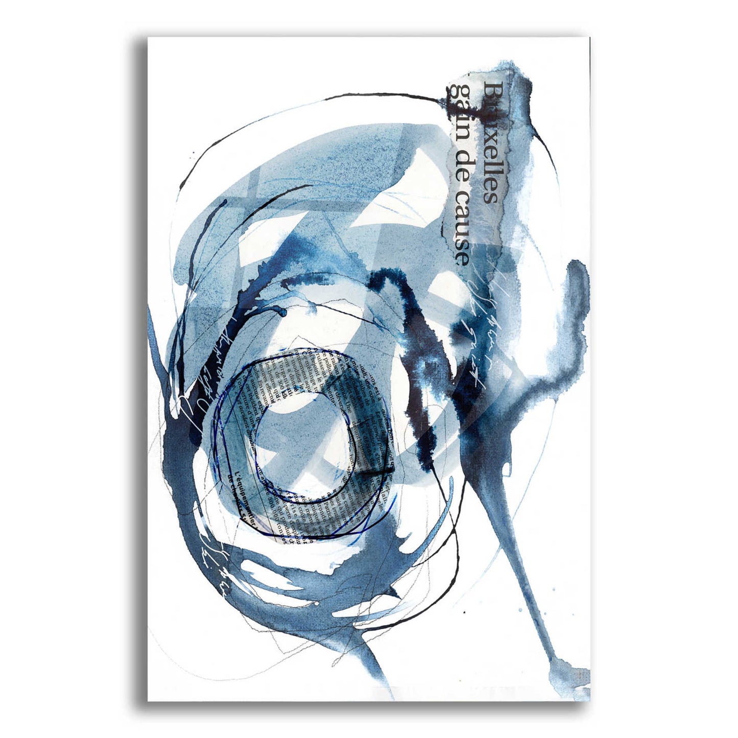 Epic Art 'Story Of Hope Blue' by Andrea Haase Acrylic Glass Wall Art,16x24